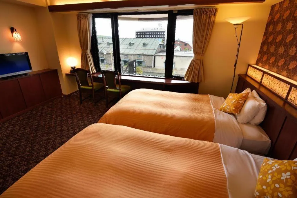 Bed in Otaru Furukawa Hotel