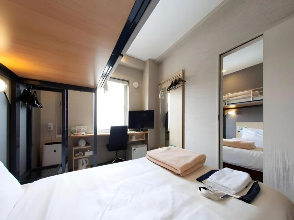 Bed in Super Hotel Arai-Niigata