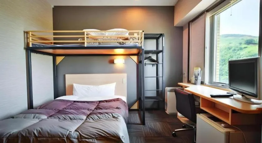 Bed in Super Hotel Arai-Niigata