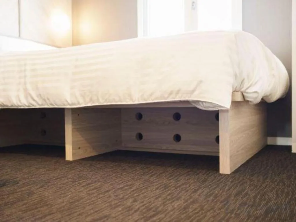 Bed in Super Hotel Satsuma Sendai