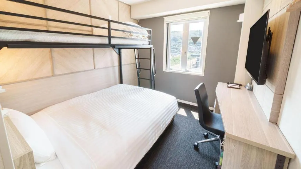 Bed in Super Hotel Satsuma Sendai