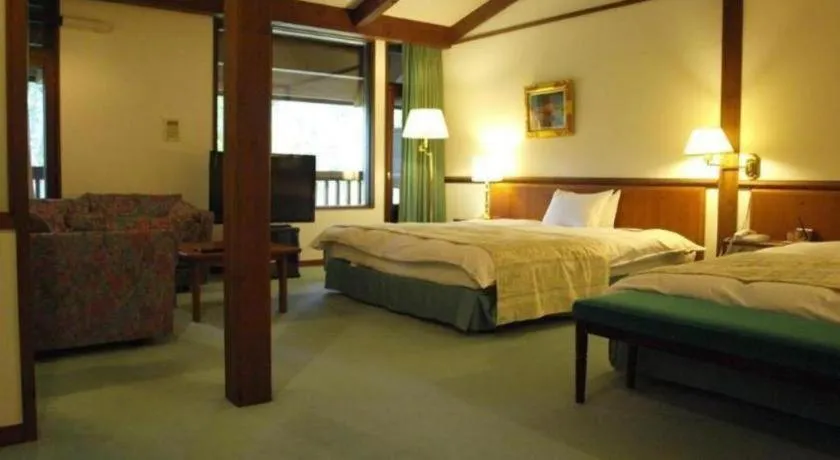 Bed in Hakkoda Hotel