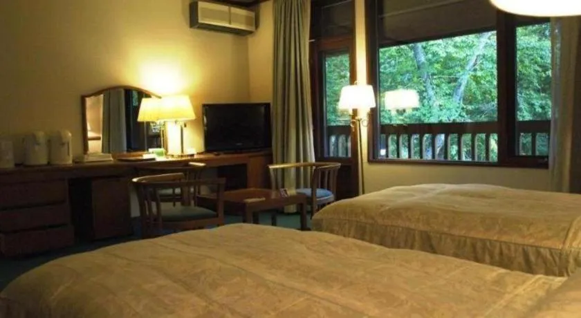 Bed in Hakkoda Hotel