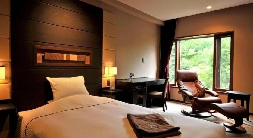 Bed in Akakura Kanko Hotel