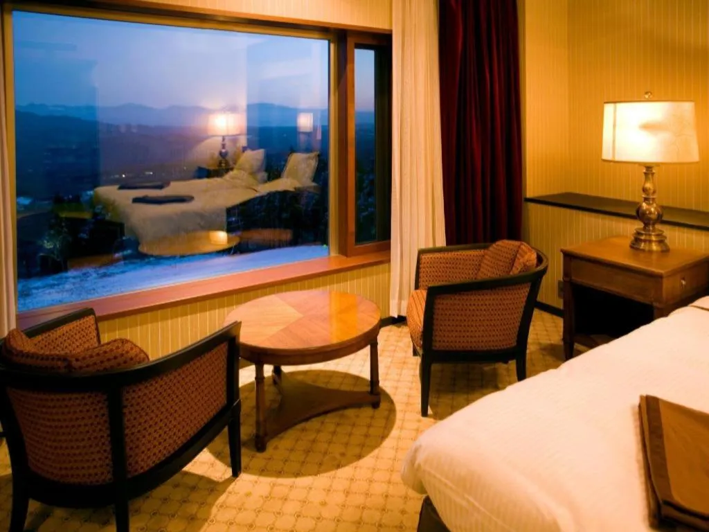 Bed in Akakura Kanko Hotel