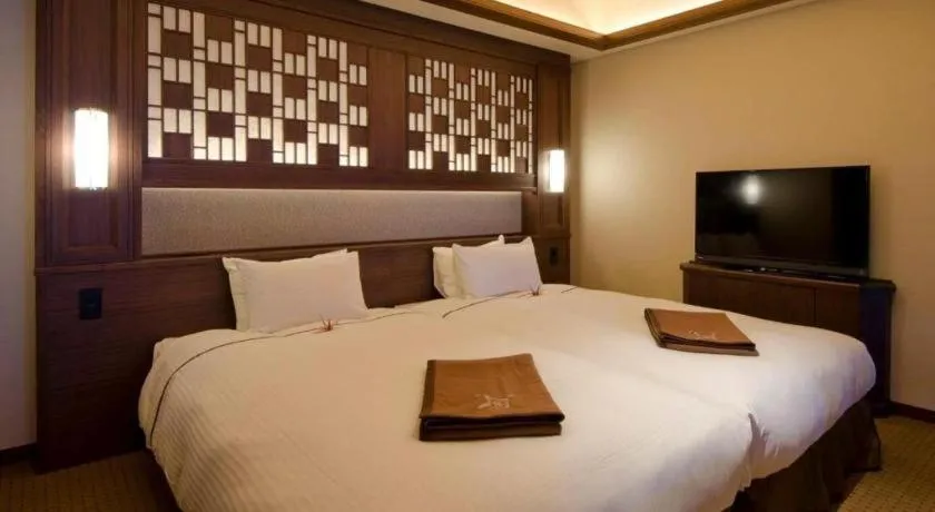 Bed in Akakura Kanko Hotel