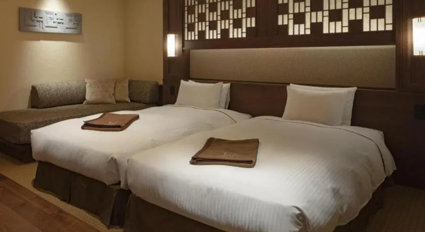 Bed in Akakura Kanko Hotel