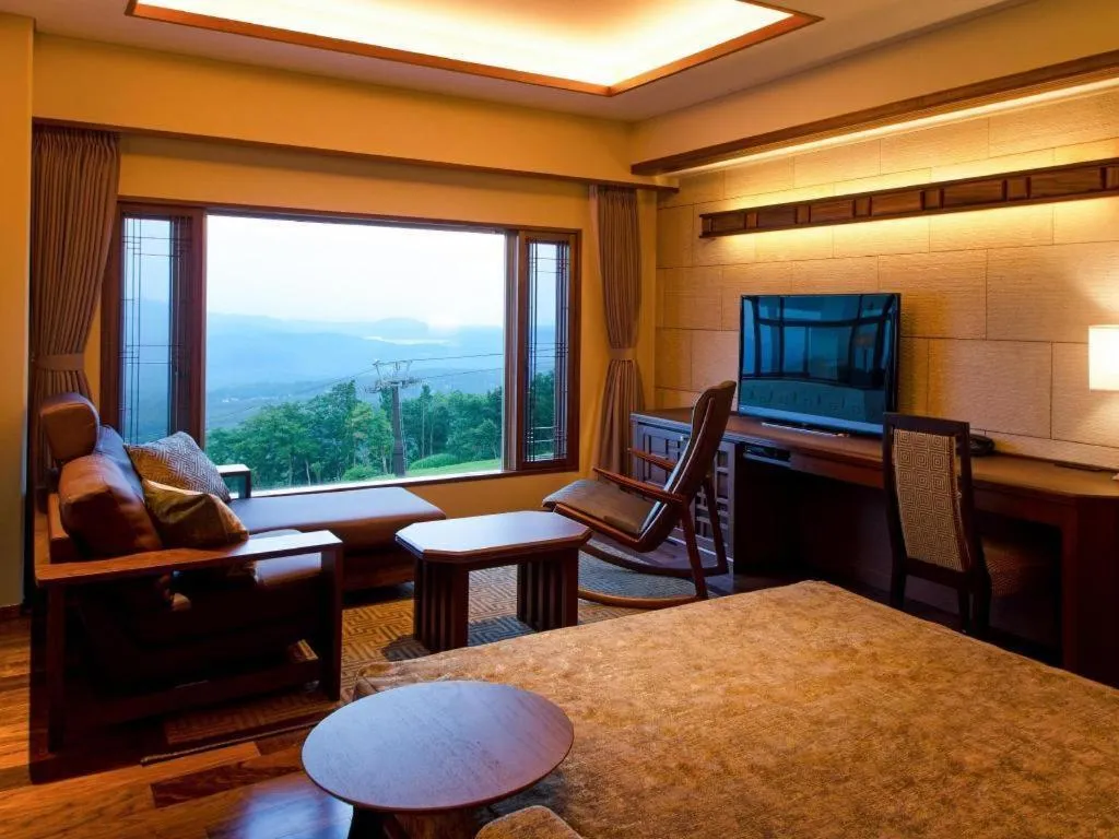 Bed in Akakura Kanko Hotel