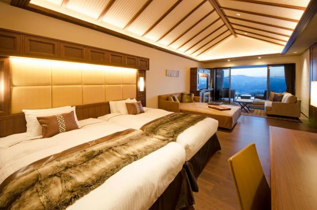 Bed in Akakura Kanko Hotel