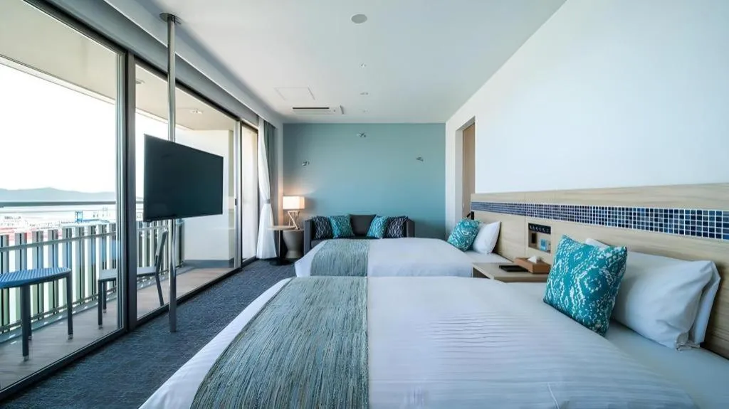 Bed in Goto Tsubaki Hotel