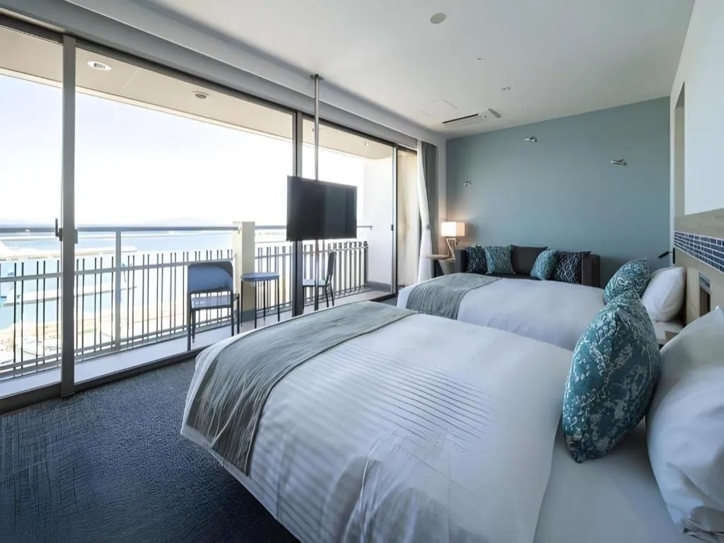 Bed in Goto Tsubaki Hotel