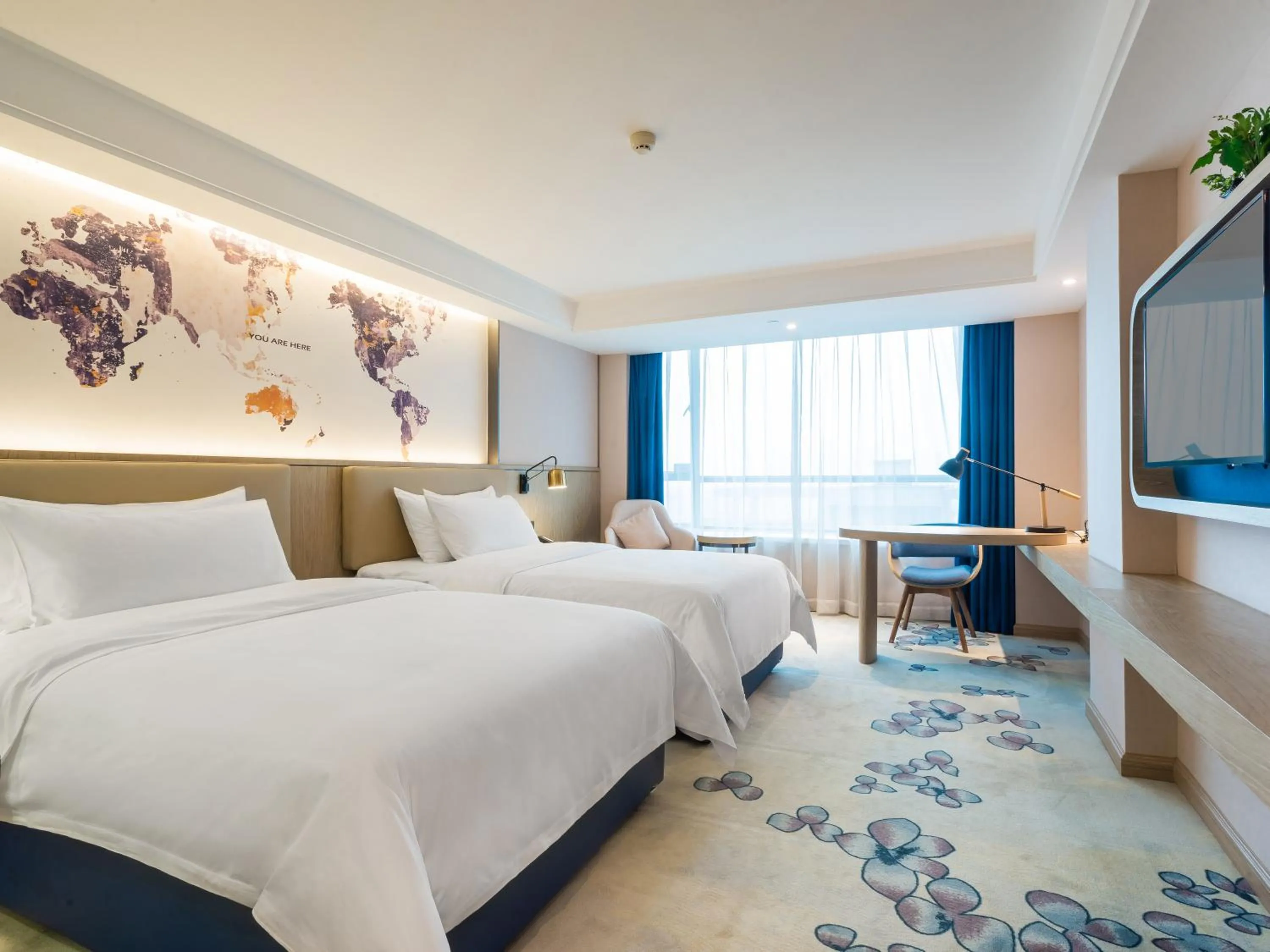 Bed in Echarm Hotel - Foshan Sanshui Wanda Plaza