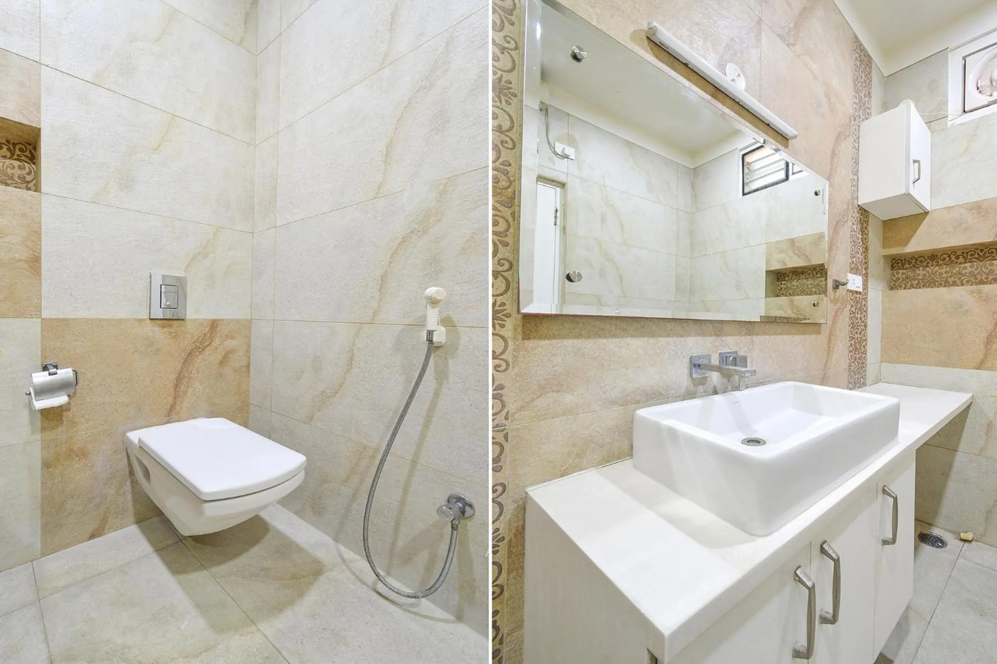 Bathroom in FabHotel De Alphabet II - Nr Ameerpet Metro Station