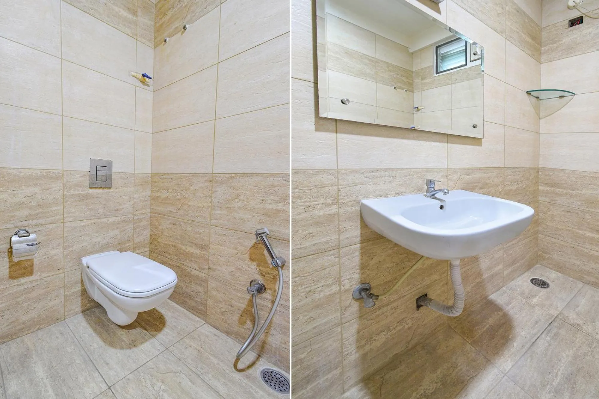 Bathroom in FabHotel De Alphabet II - Nr Ameerpet Metro Station