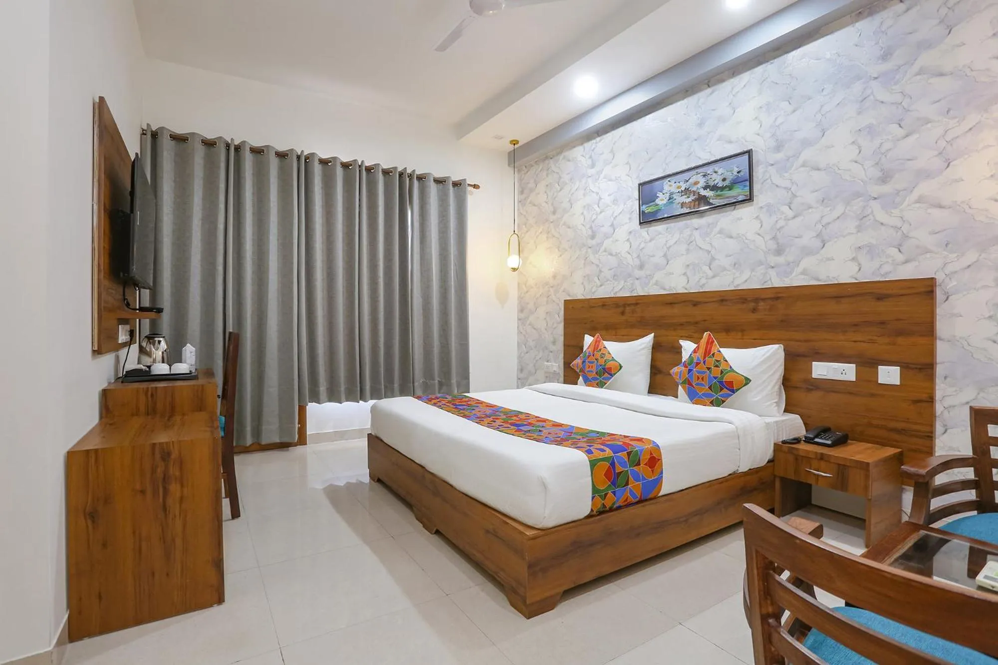 Bed in FabHotel New Journey Hospitality Near MG Road & Sikanderpur Metro