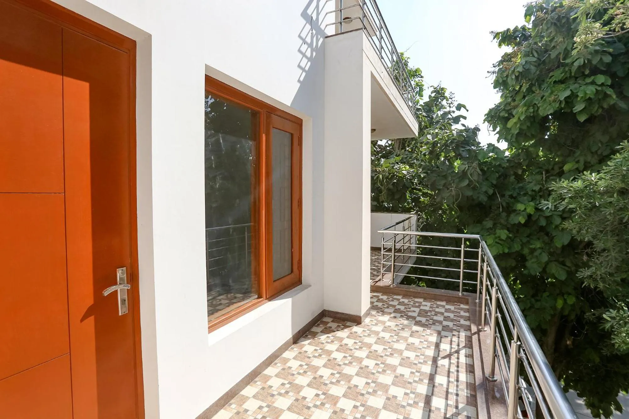 Balcony/Terrace in FabHotel New Journey Hospitality Near MG Road & Sikanderpur Metro