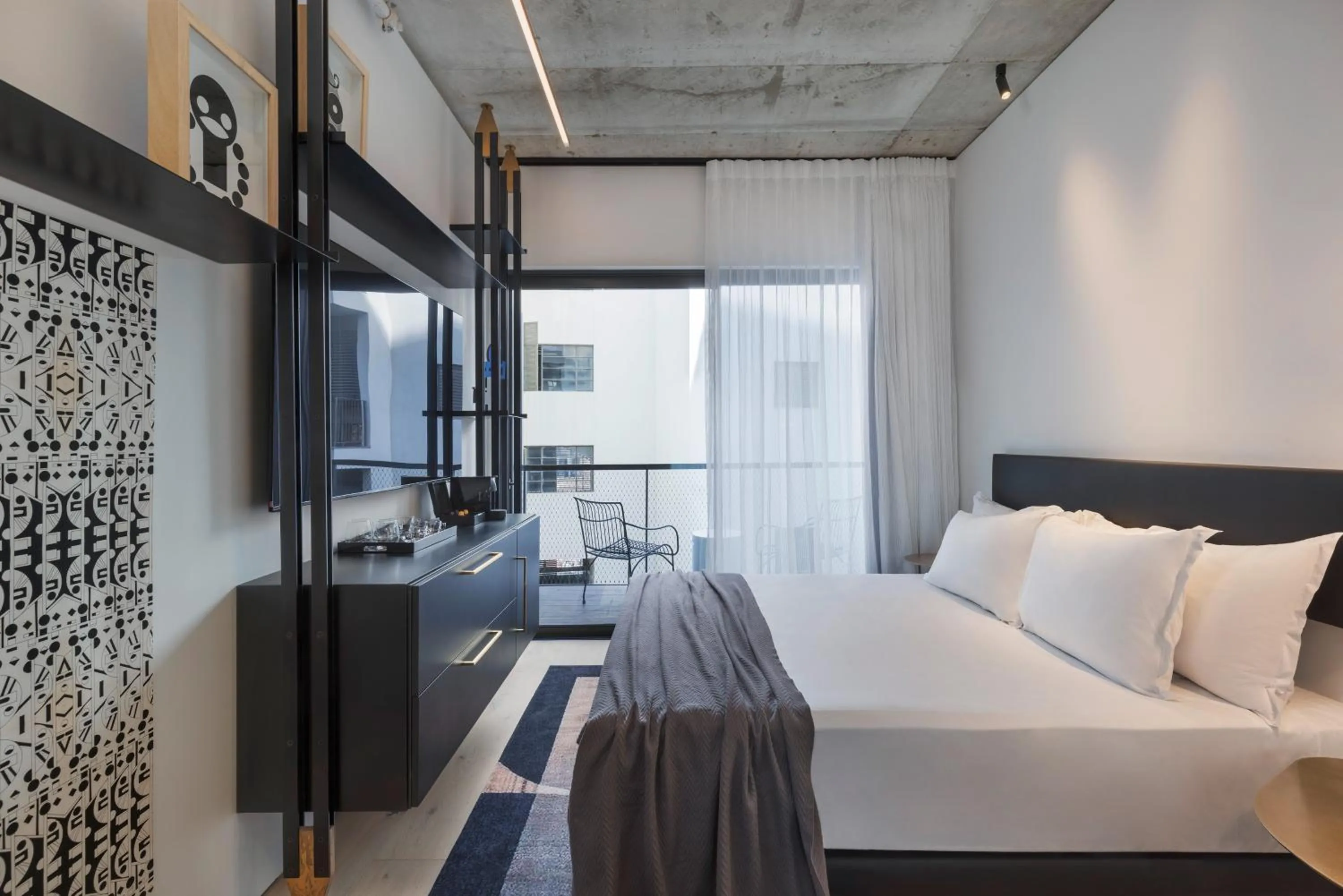 Bedroom, Bed in Gymnasia Isrotel, a Tribute Portfolio Hotel