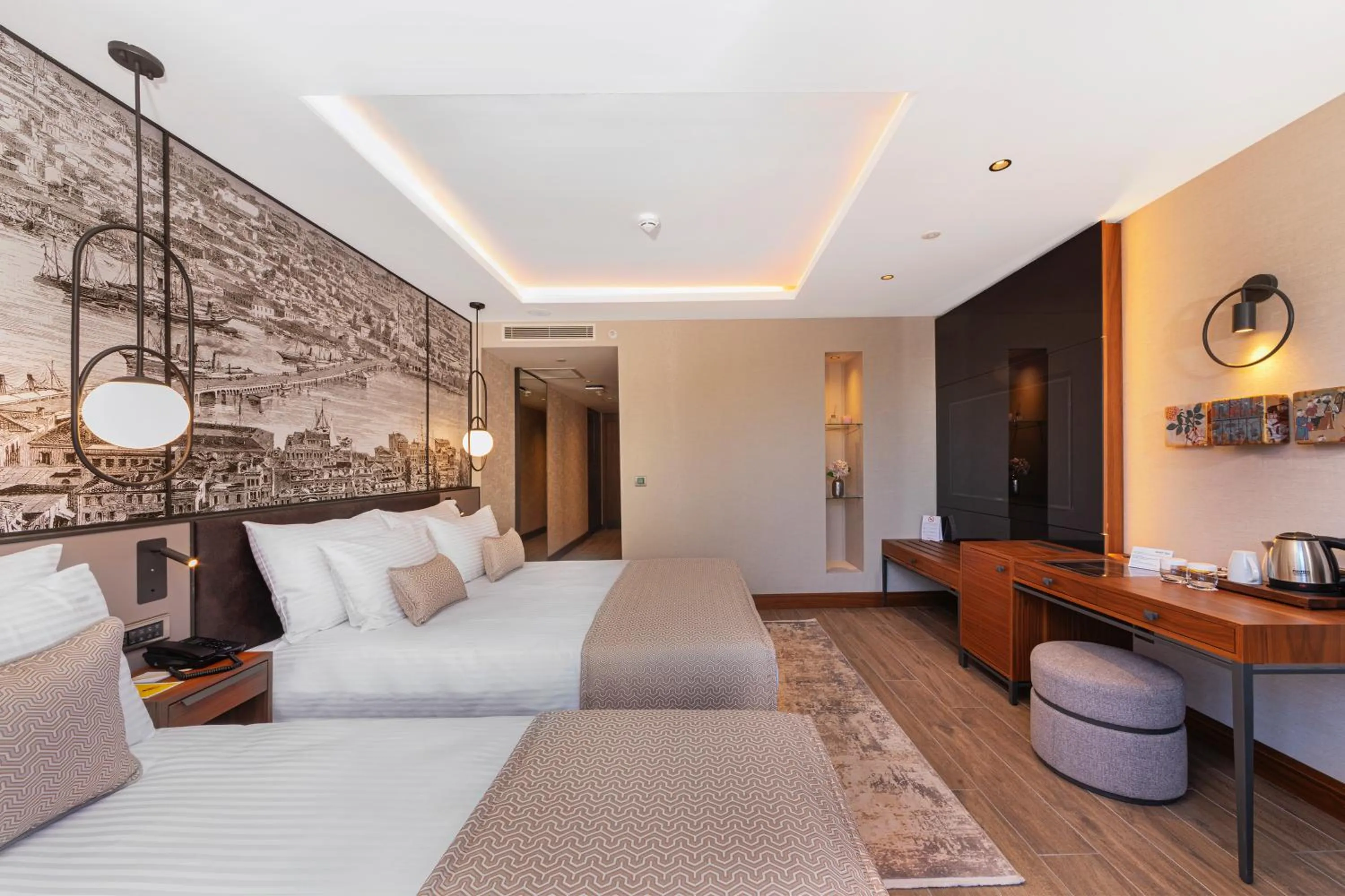 Bed in Levni Istanbul Hotel Handwritten Collection by ACCOR