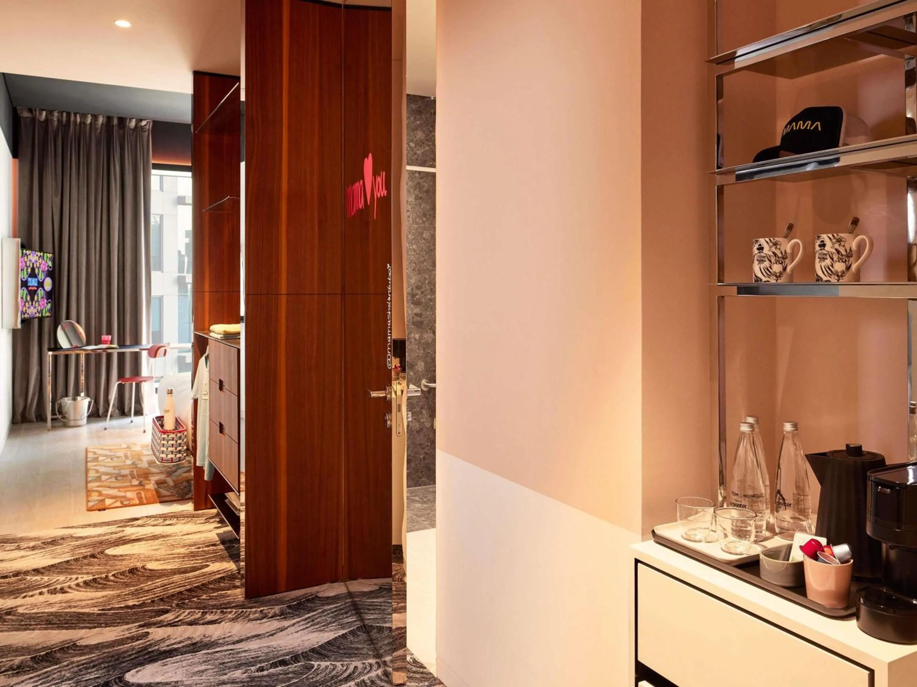 Bedroom in Mama Shelter Dubai