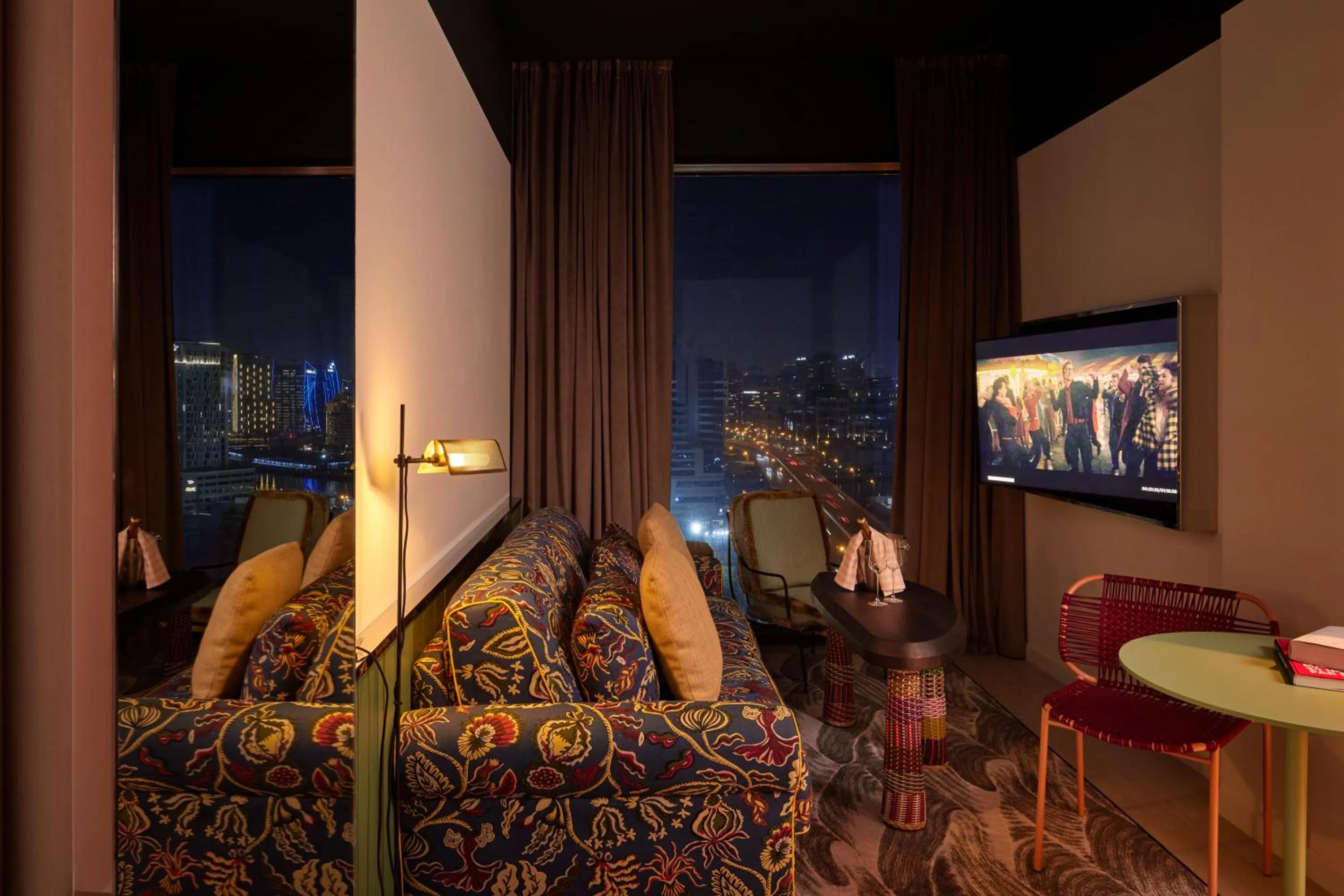 Communal lounge/ TV room in Mama Shelter Dubai