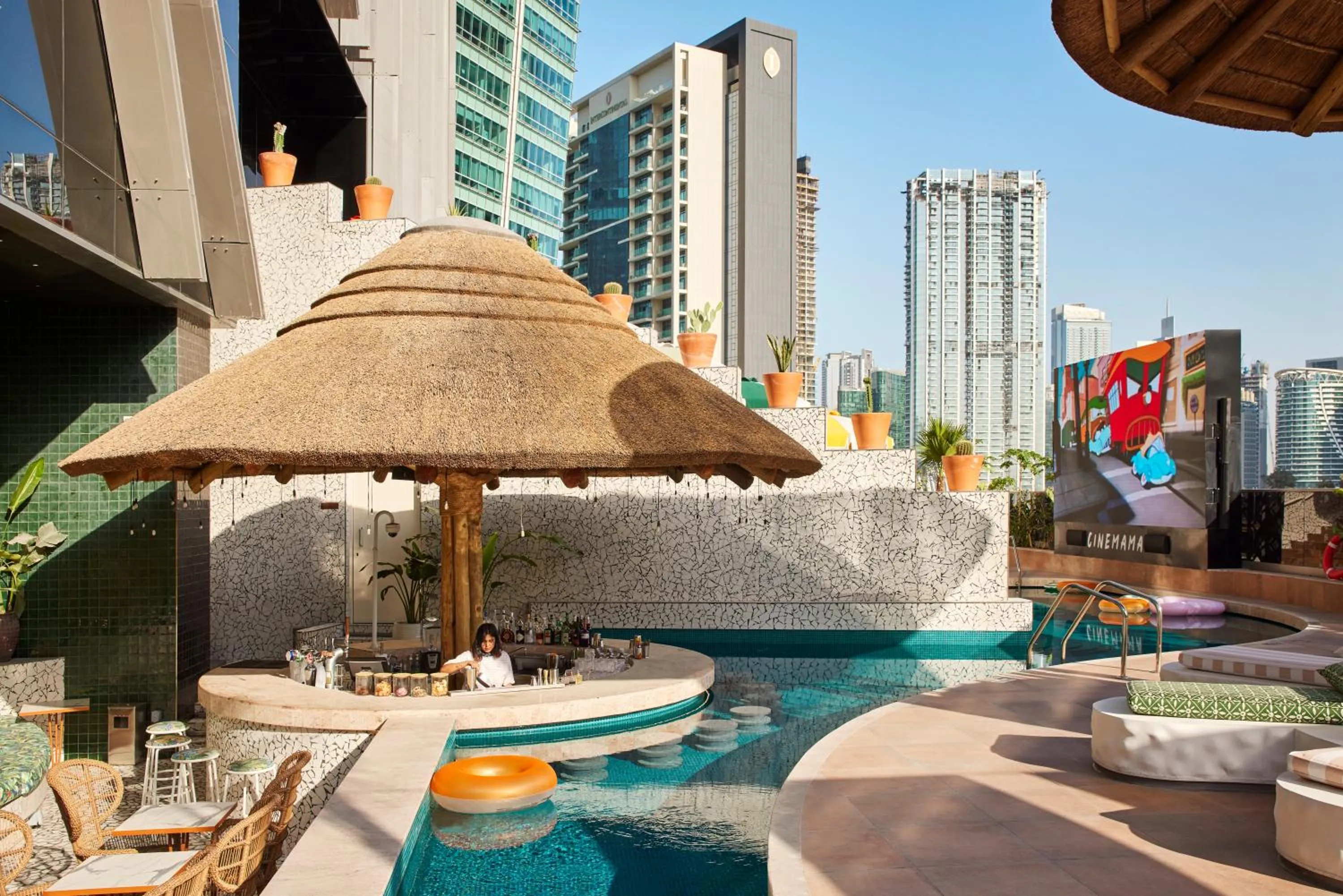 Pool view in Mama Shelter Dubai