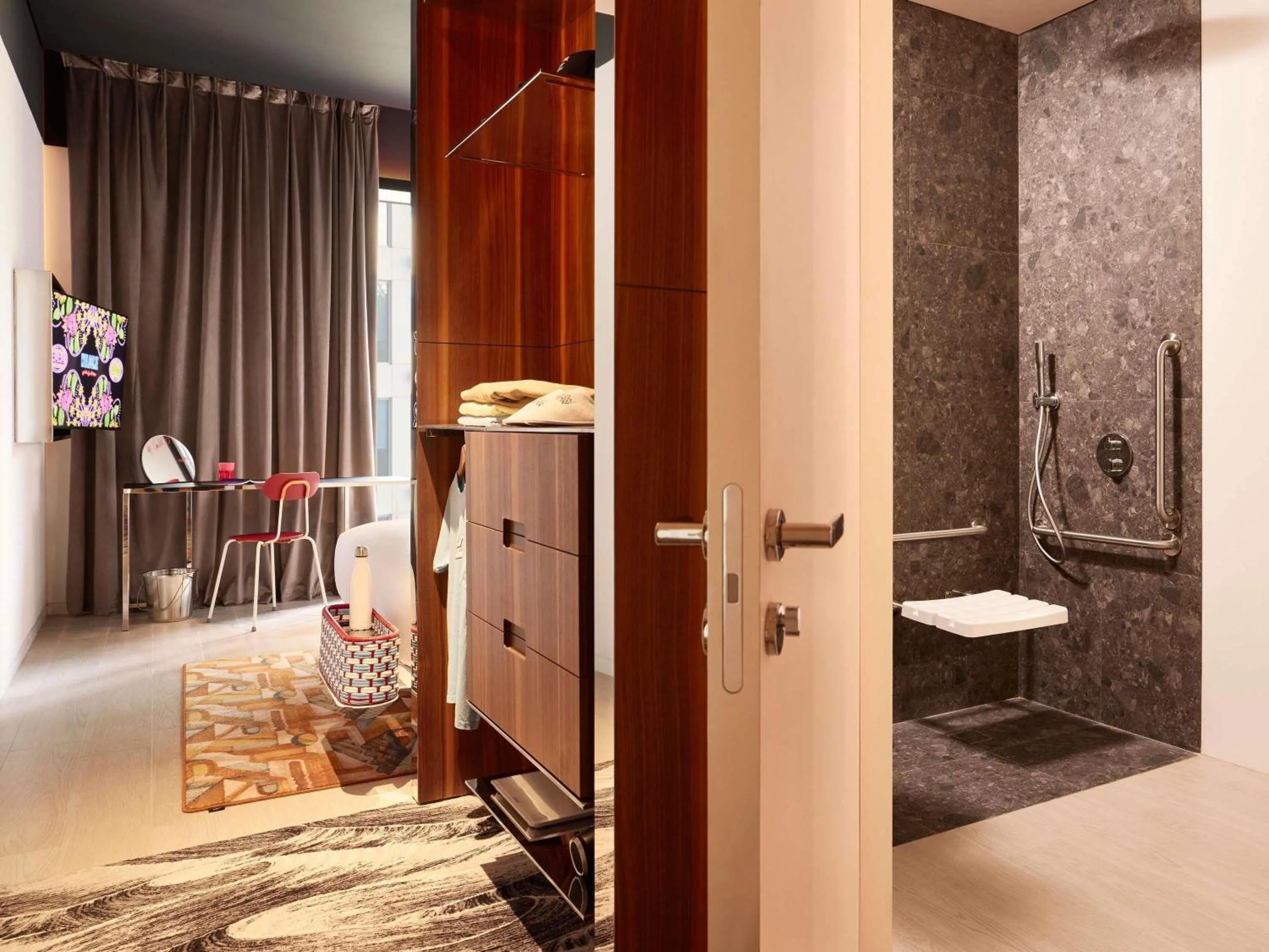 Bedroom in Mama Shelter Dubai