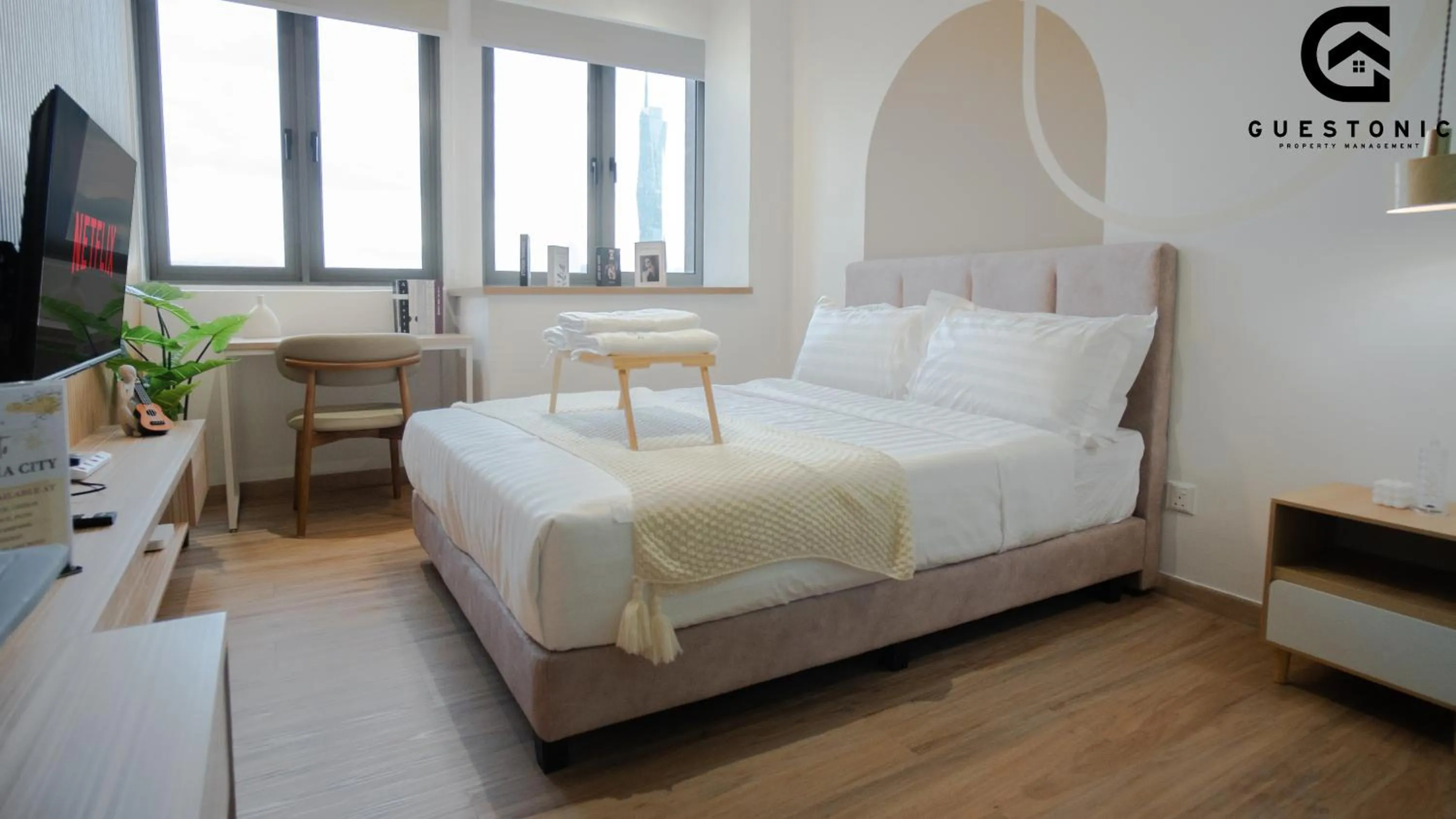 Bed in Riveria City KL Sentral by Guestonic