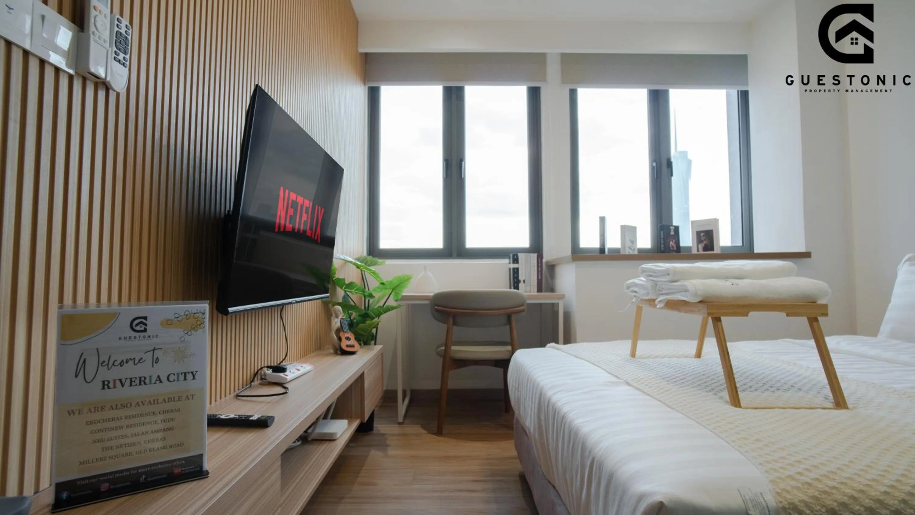 Bed in Riveria City KL Sentral by Guestonic