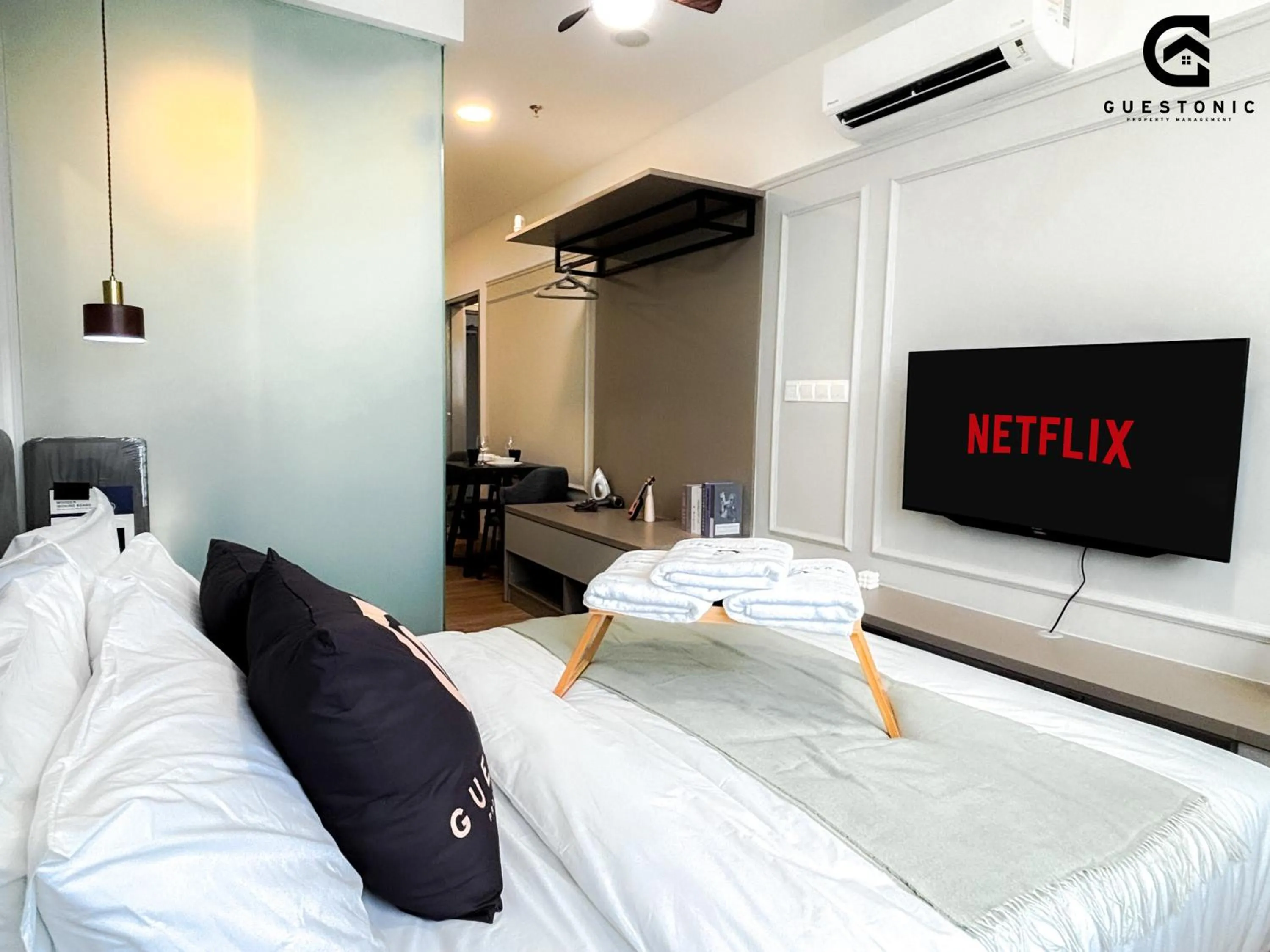 View (from property/room), Bed in Riveria City KL Sentral by Guestonic