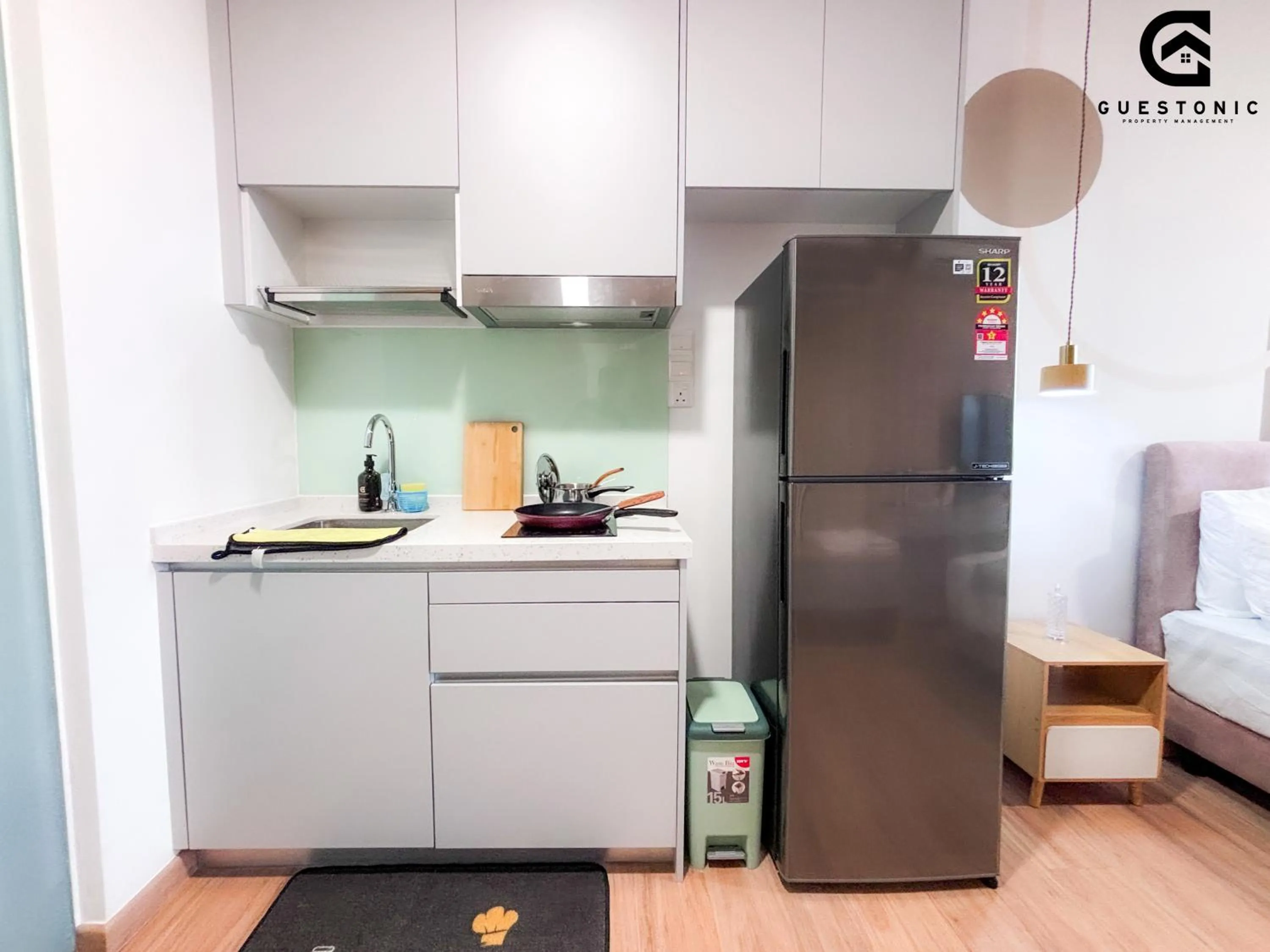 Kitchen or kitchenette in Riveria City KL Sentral by Guestonic