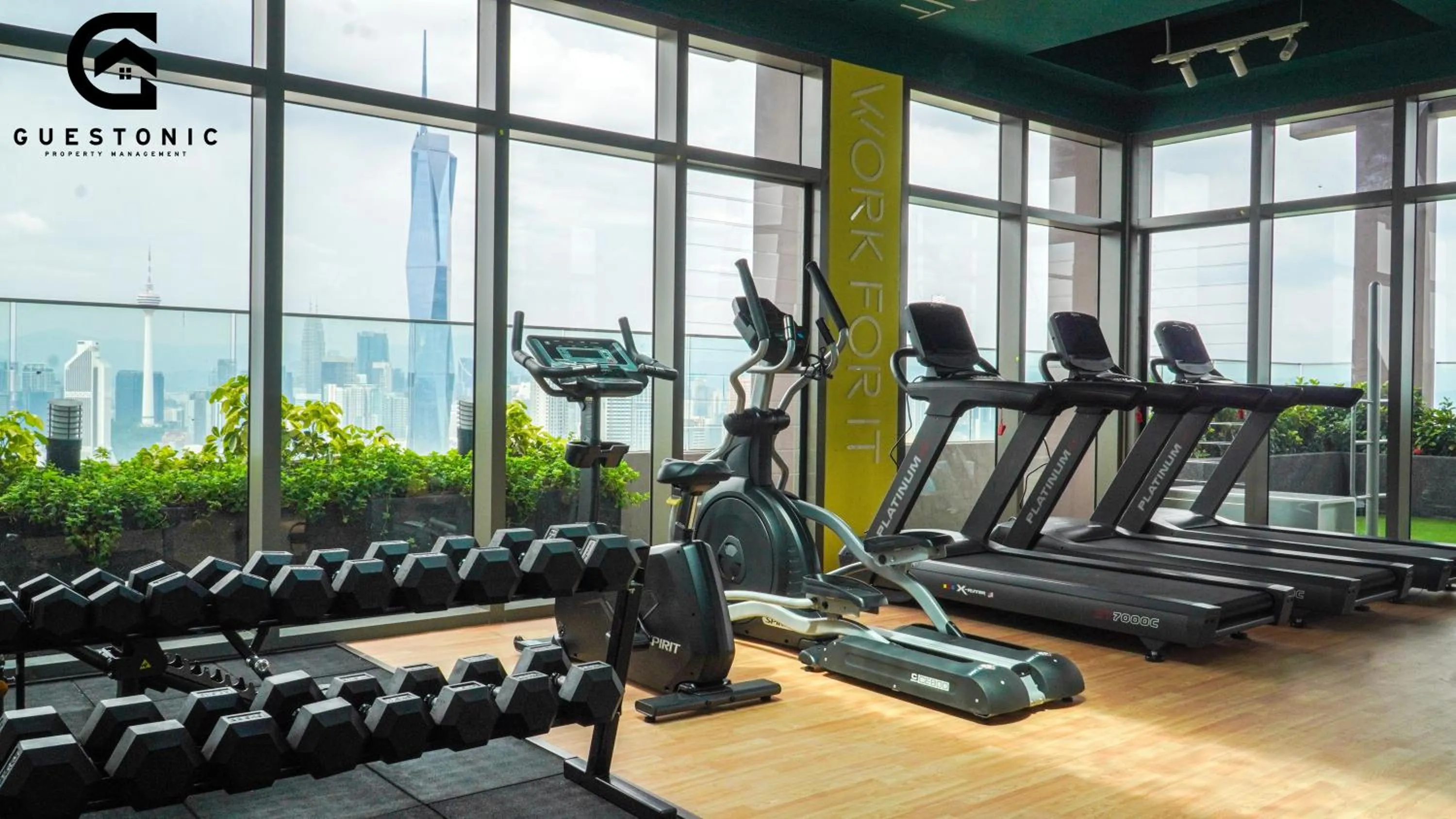 Fitness centre/facilities in Riveria City KL Sentral by Guestonic