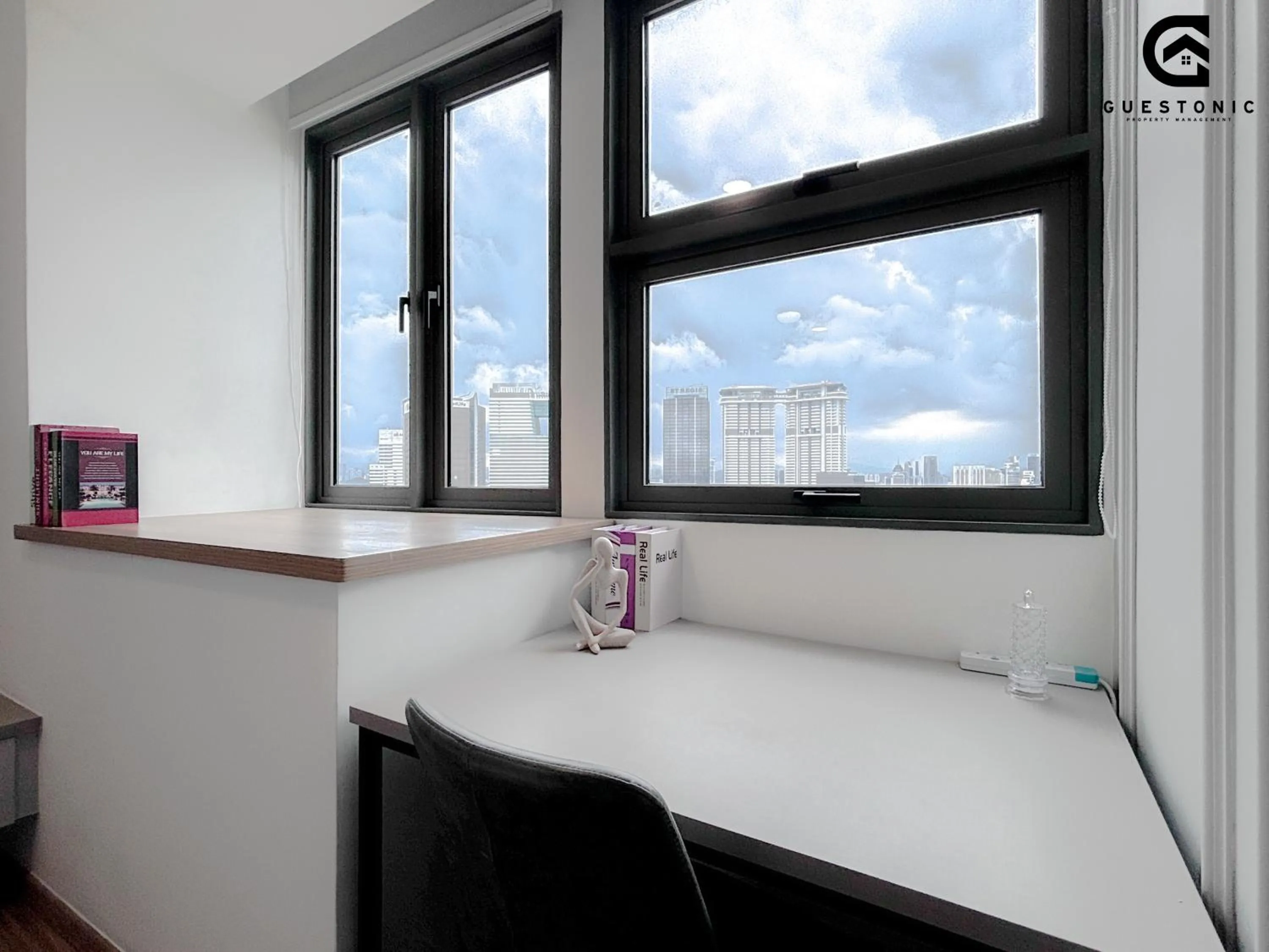 View (from property/room), Bed in Riveria City KL Sentral by Guestonic