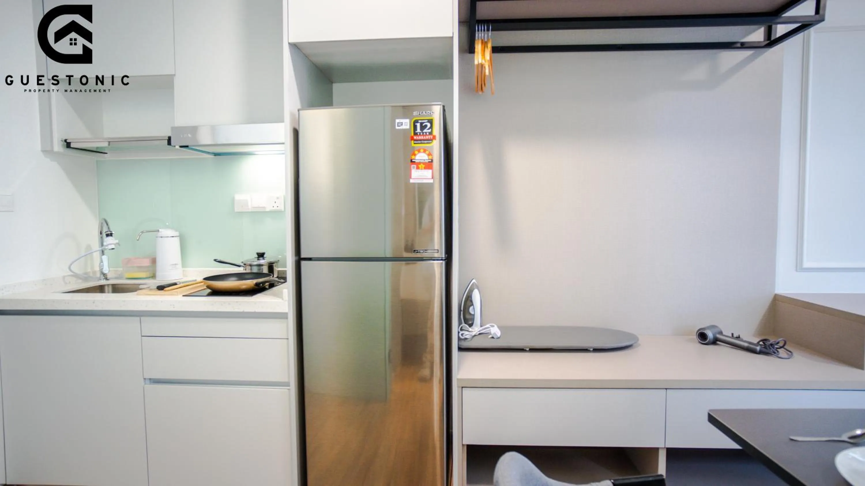 Kitchen or kitchenette in Riveria City KL Sentral by Guestonic