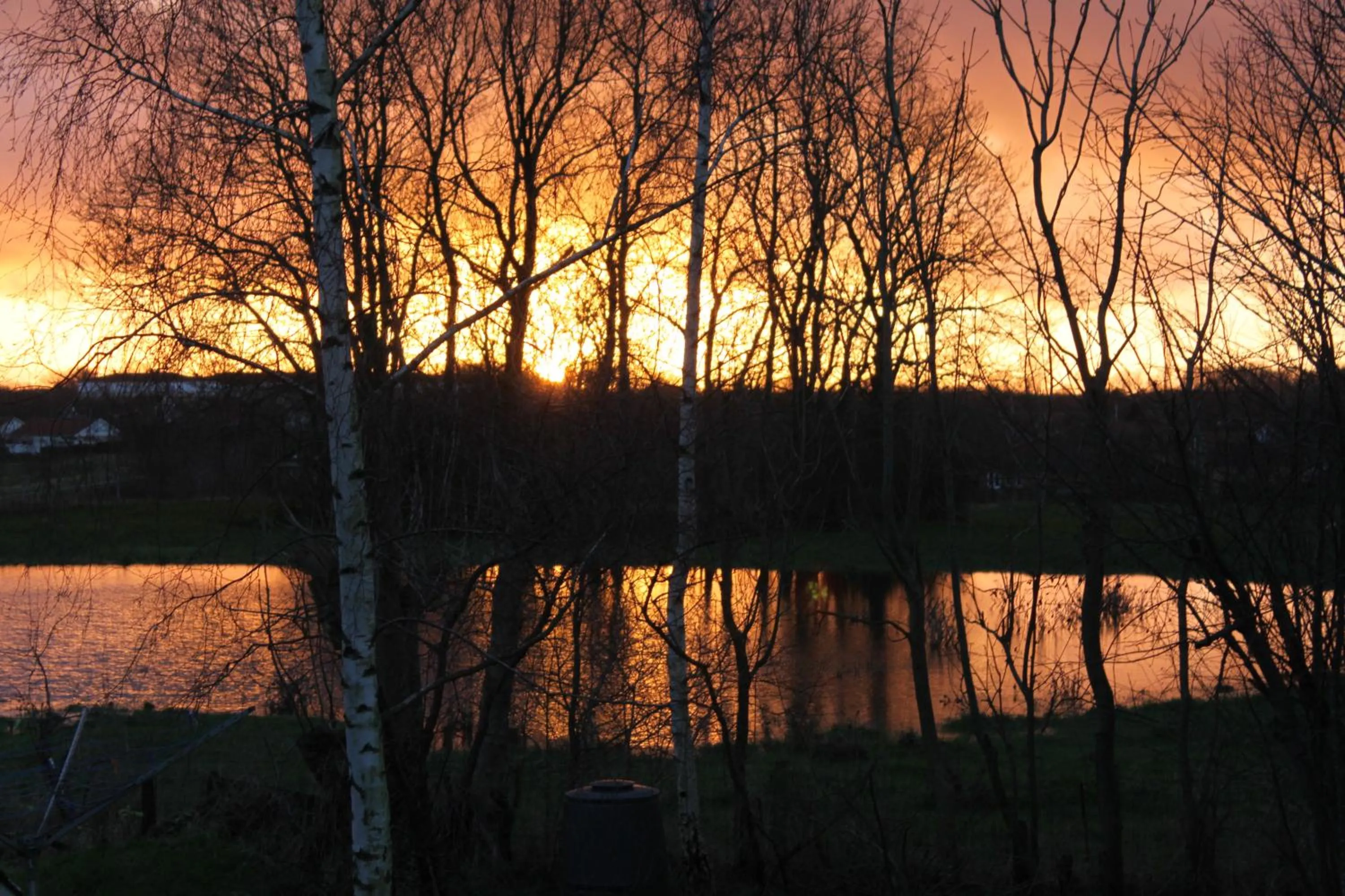 Sunset in Borup Bed & Breakfast