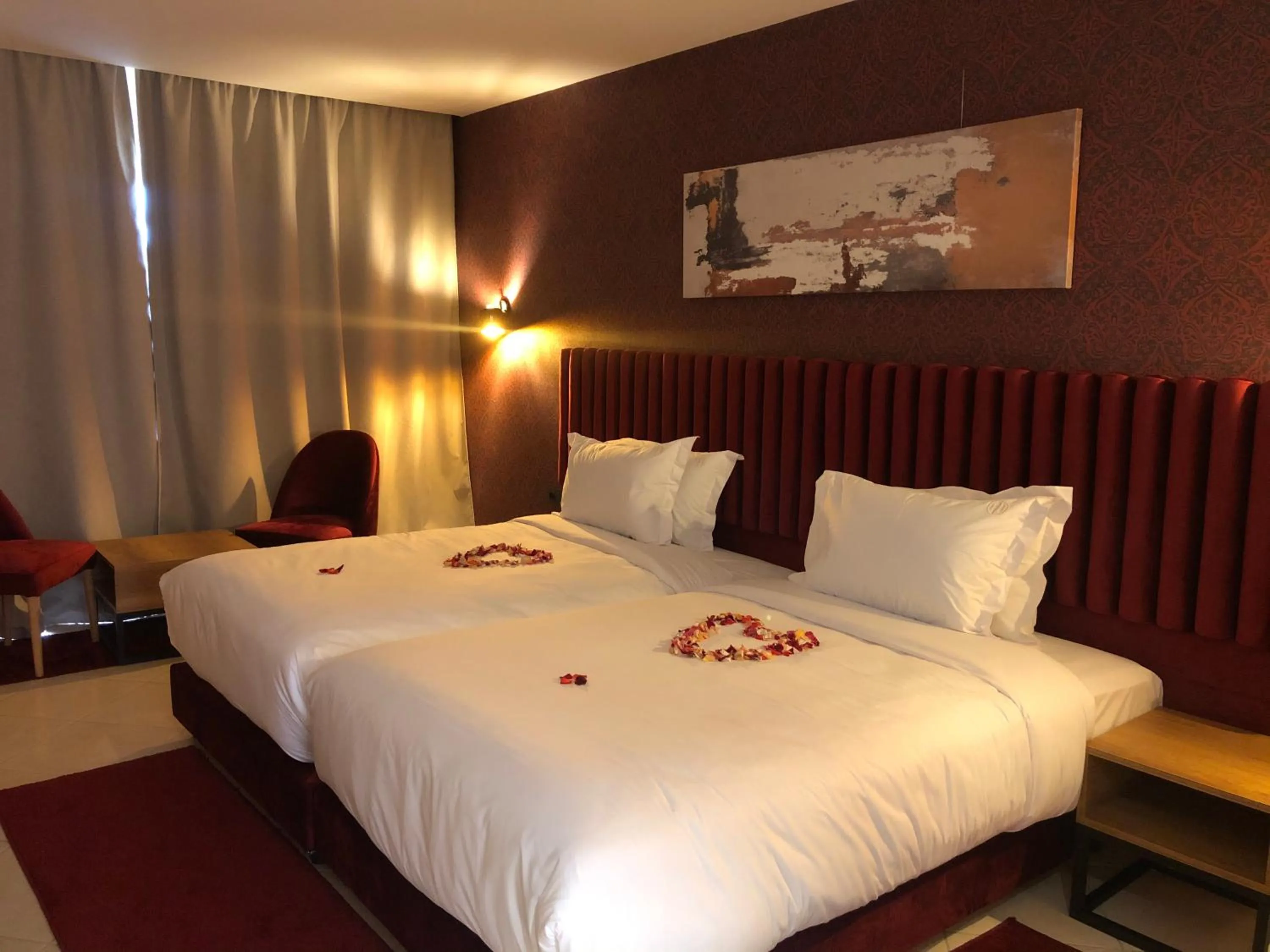 Bed in Hôtel Hariz Son