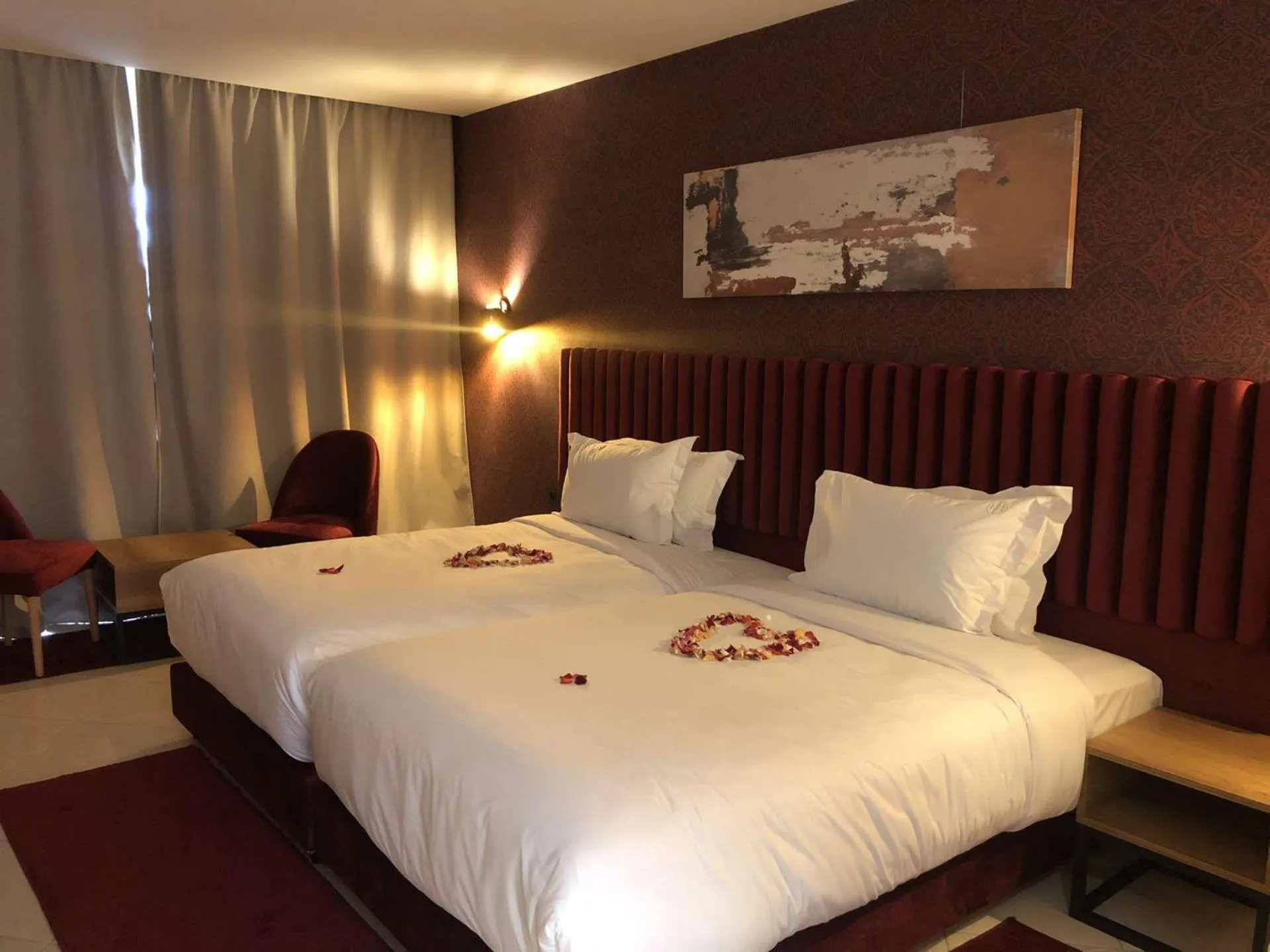 Bed in Hôtel Hariz Son