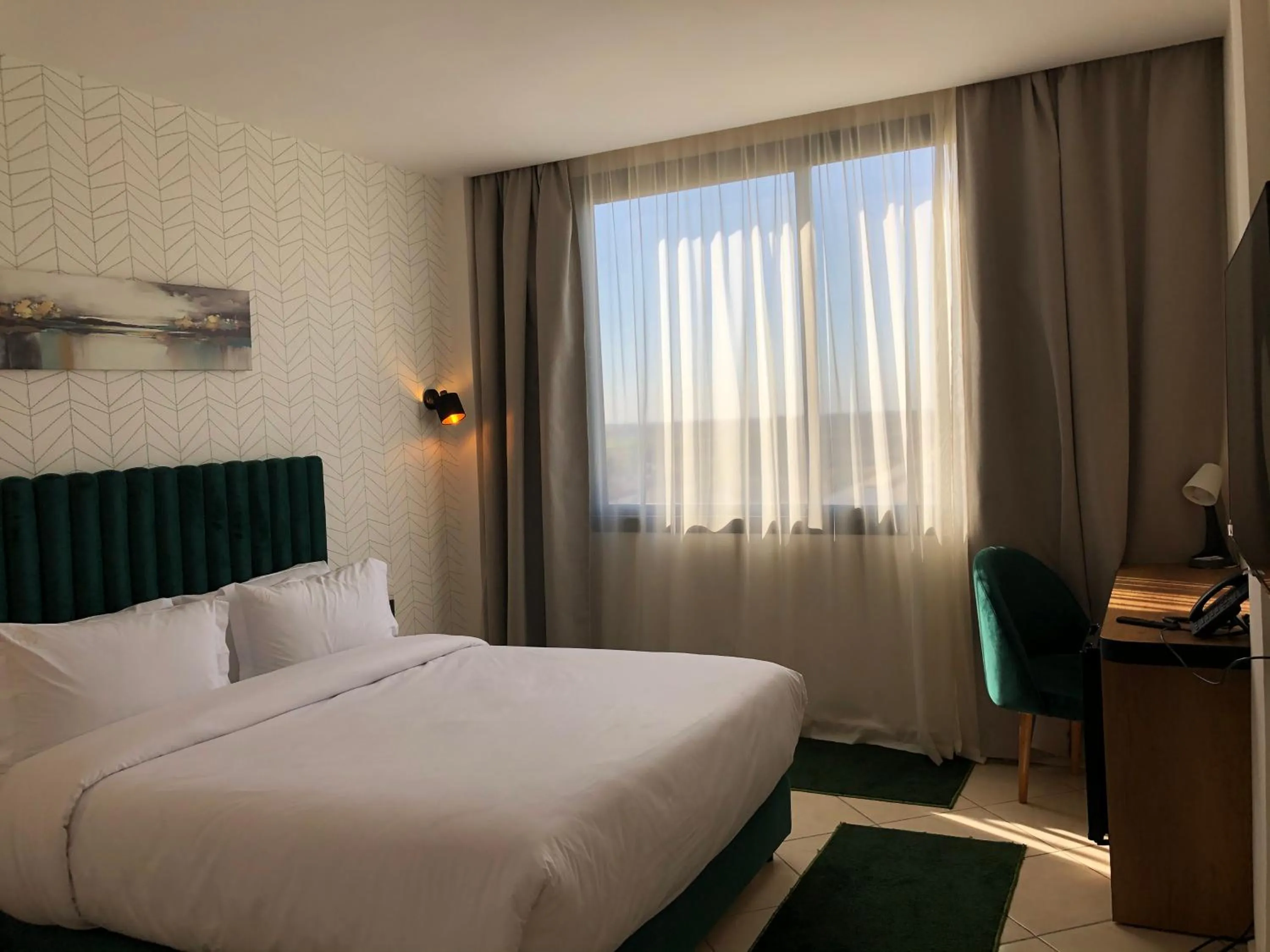 Bed in Hôtel Hariz Son