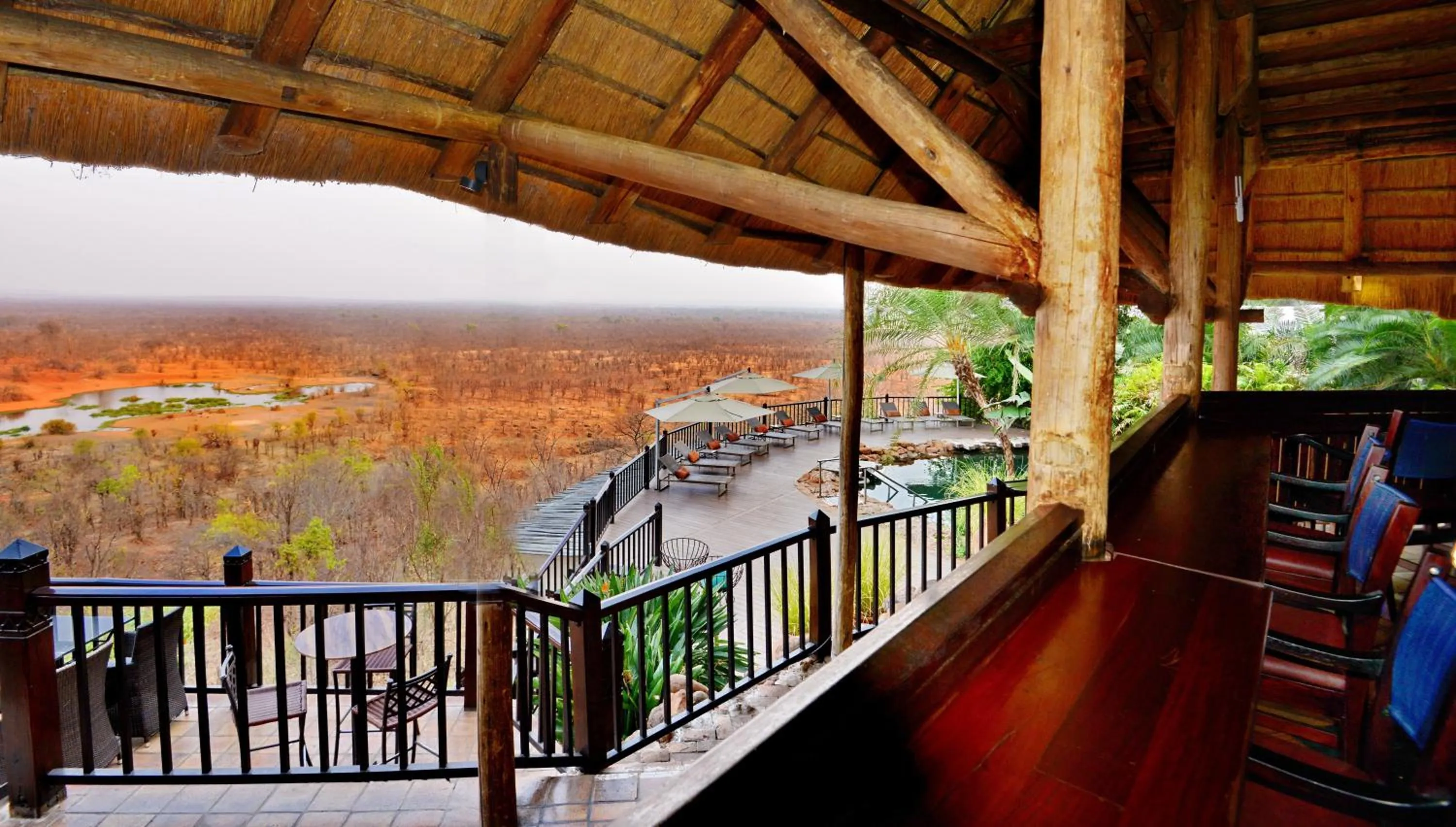 Lounge or bar in Victoria Falls Safari Lodge