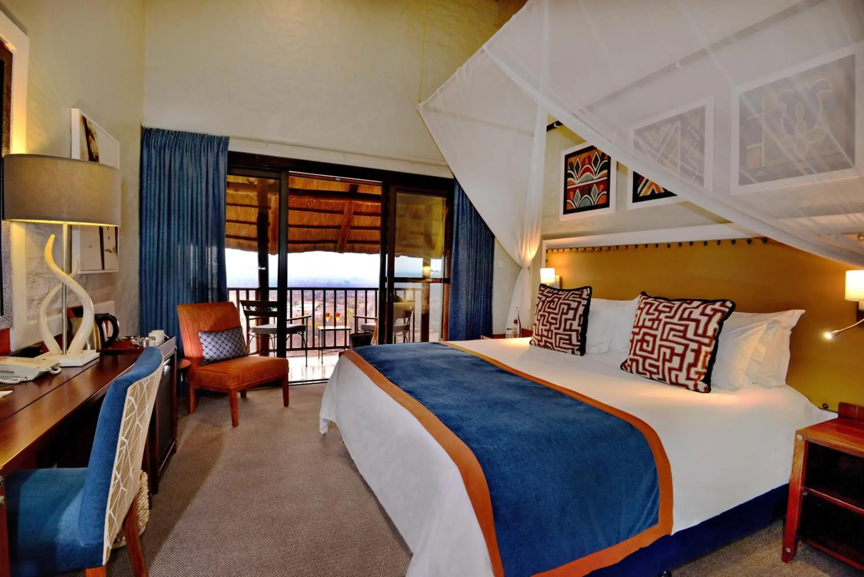 Double Room with Waterhole View - single occupancy in Victoria Falls Safari Lodge Double Room with Waterhole View - single occupancy in Victoria Falls Safari Lodge