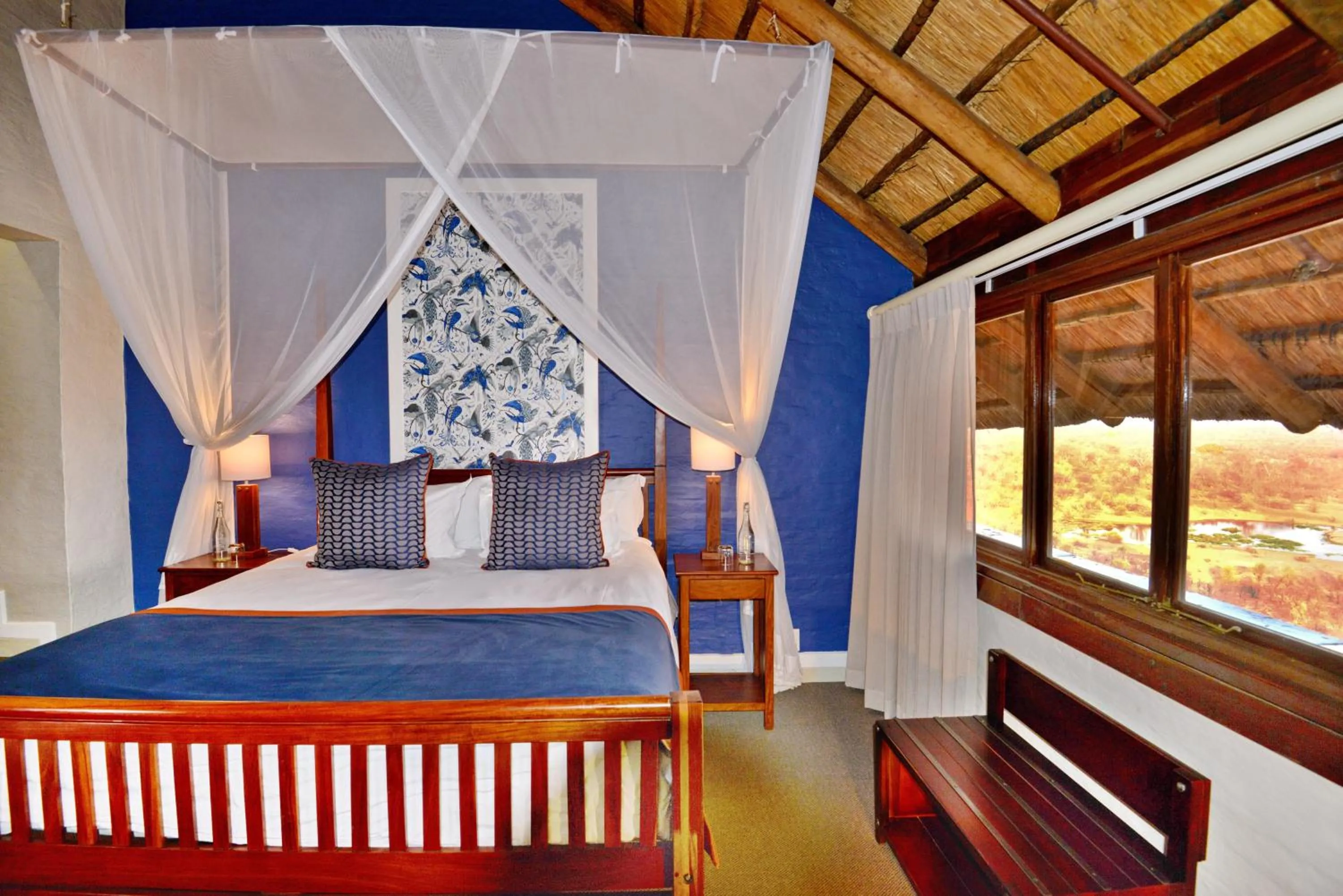 Bedroom, Bed in Victoria Falls Safari Lodge