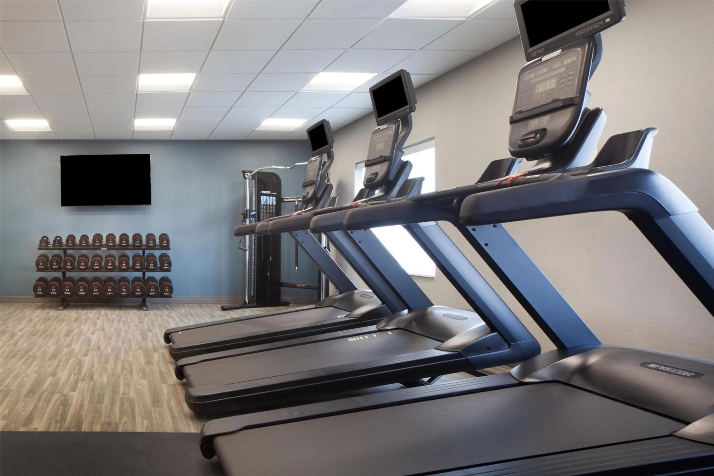 Fitness centre/facilities in Hampton Inn Evergreen