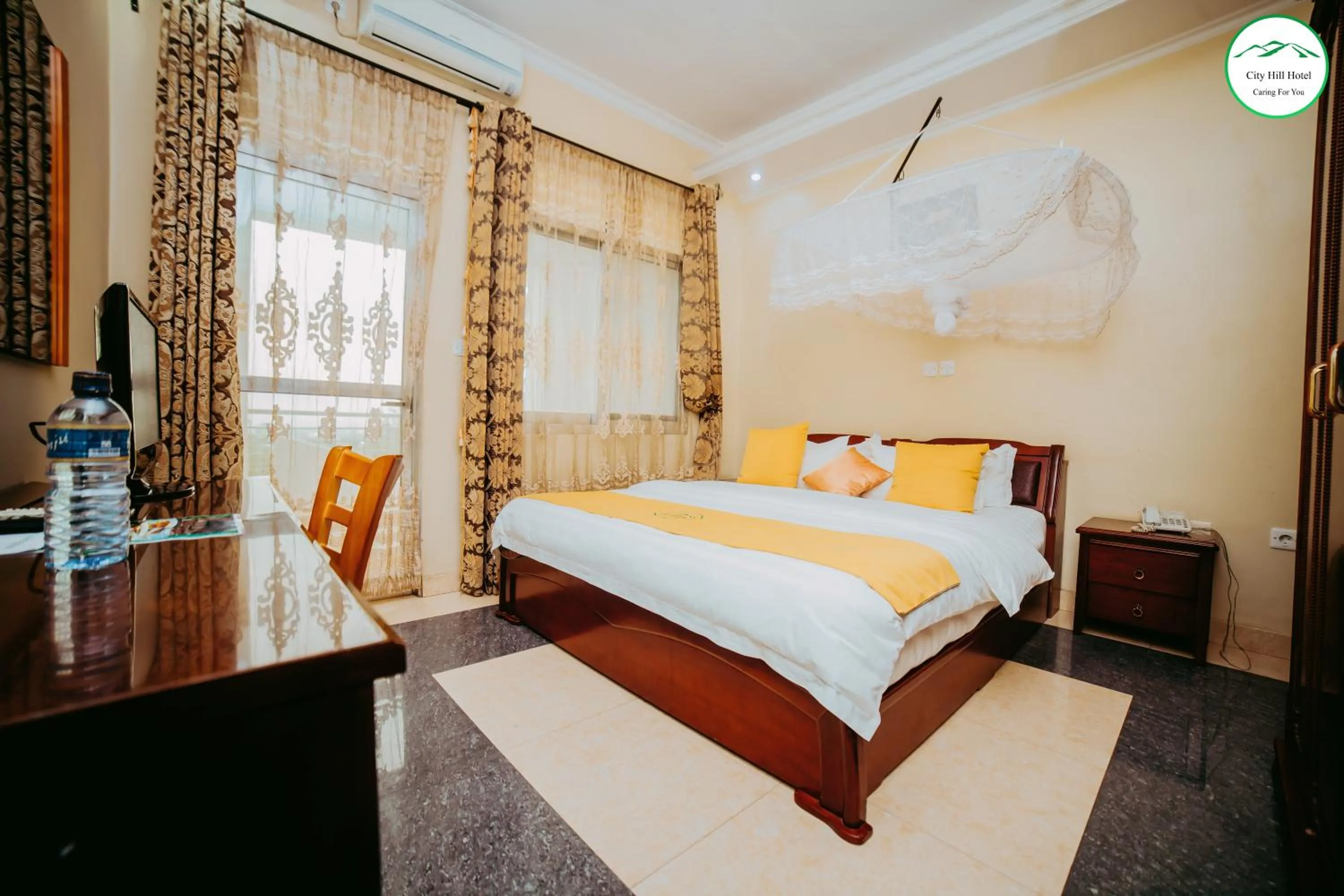 Bed in City Hill Hotel