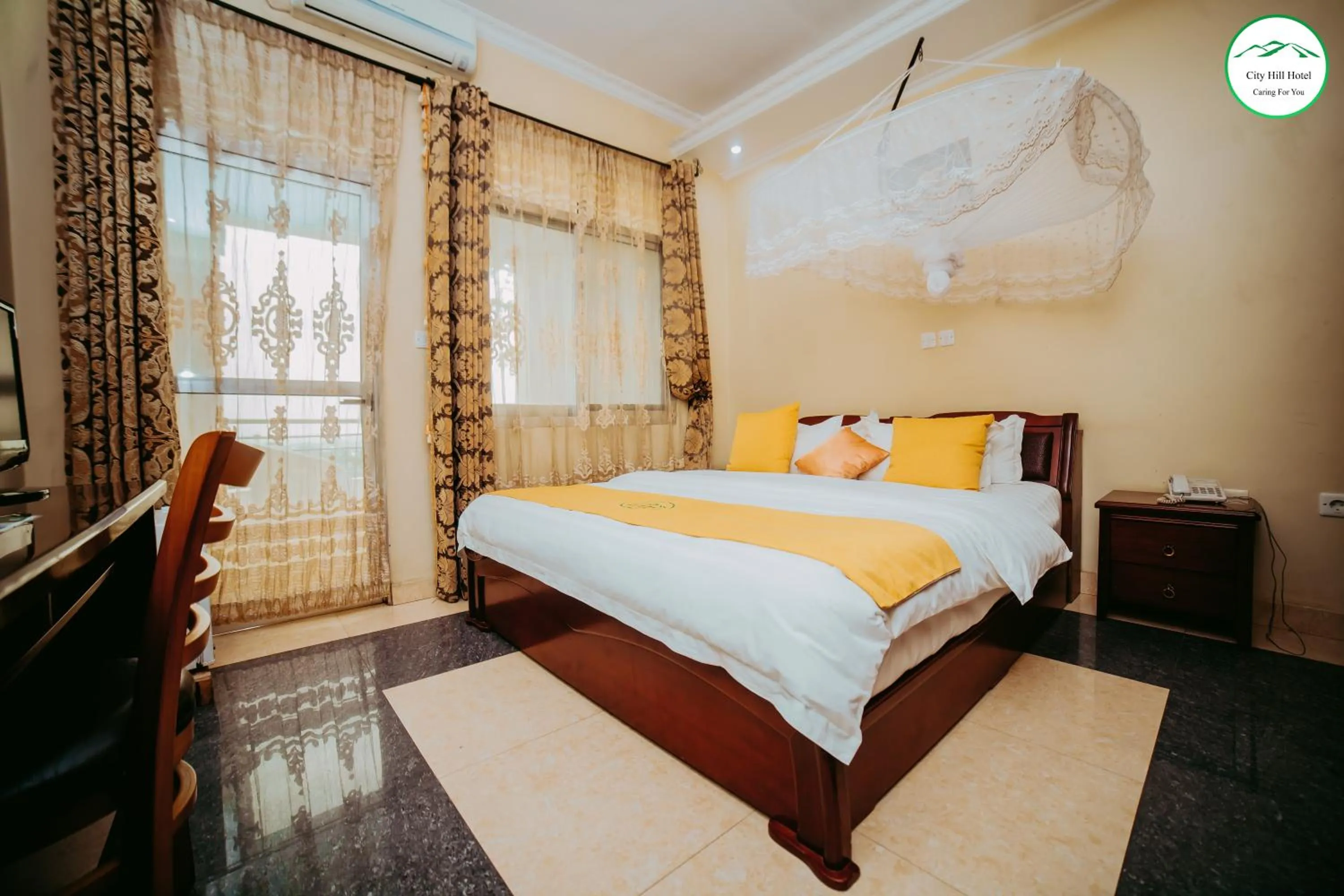 Bed in City Hill Hotel