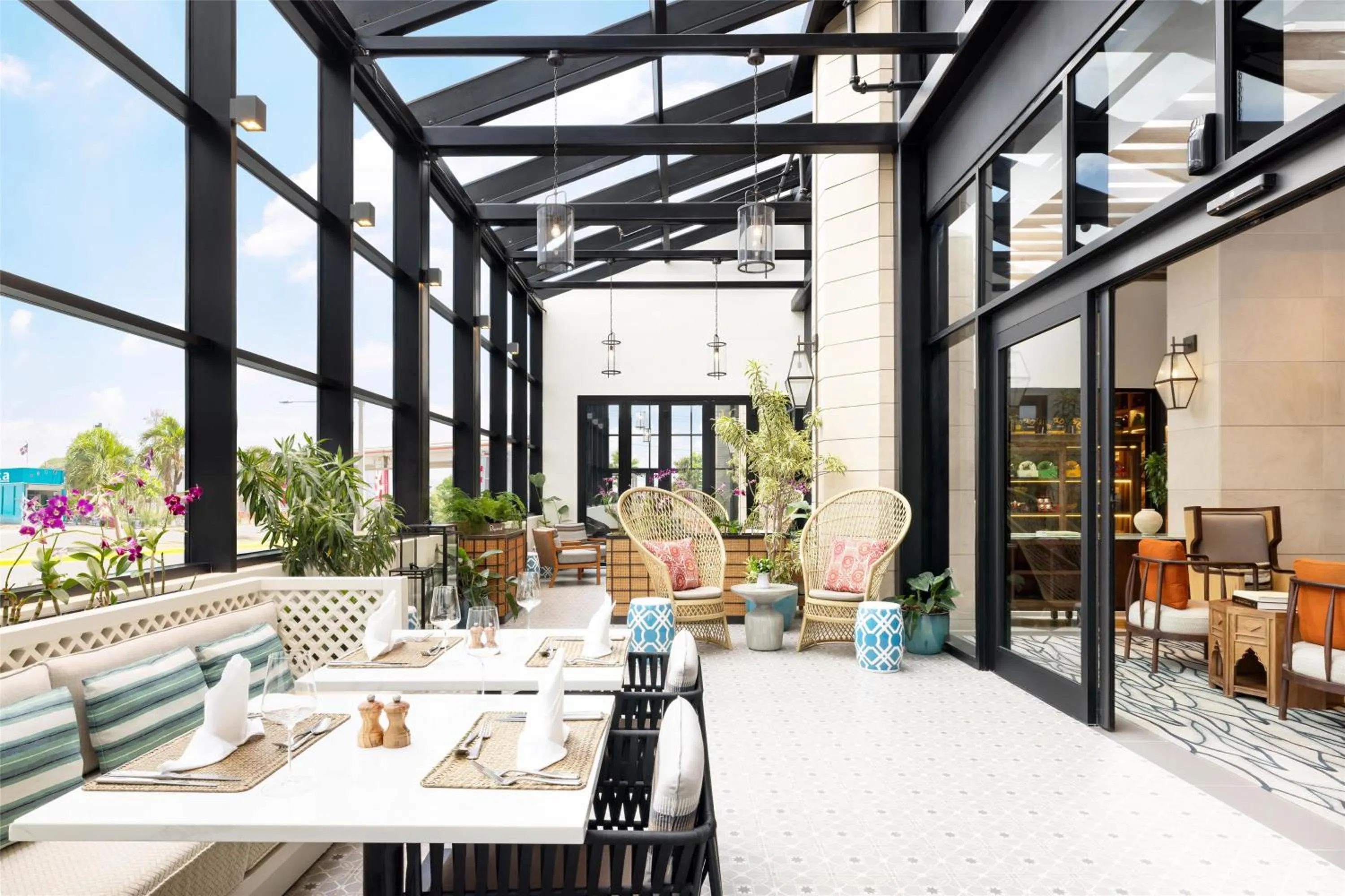 Patio in Hotel Santiago, Curio Collection By Hilton