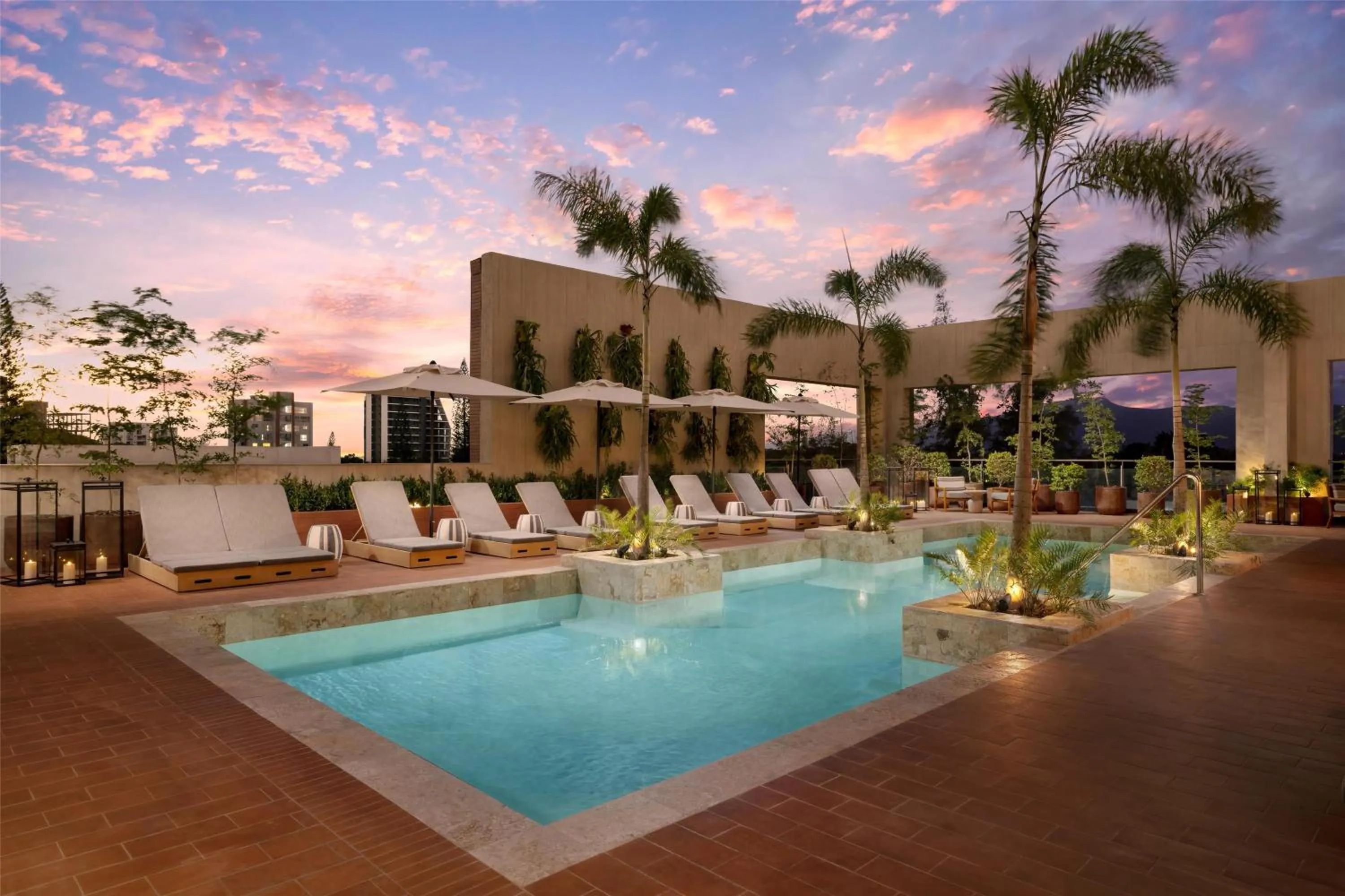 Pool view in Hotel Santiago, Curio Collection By Hilton