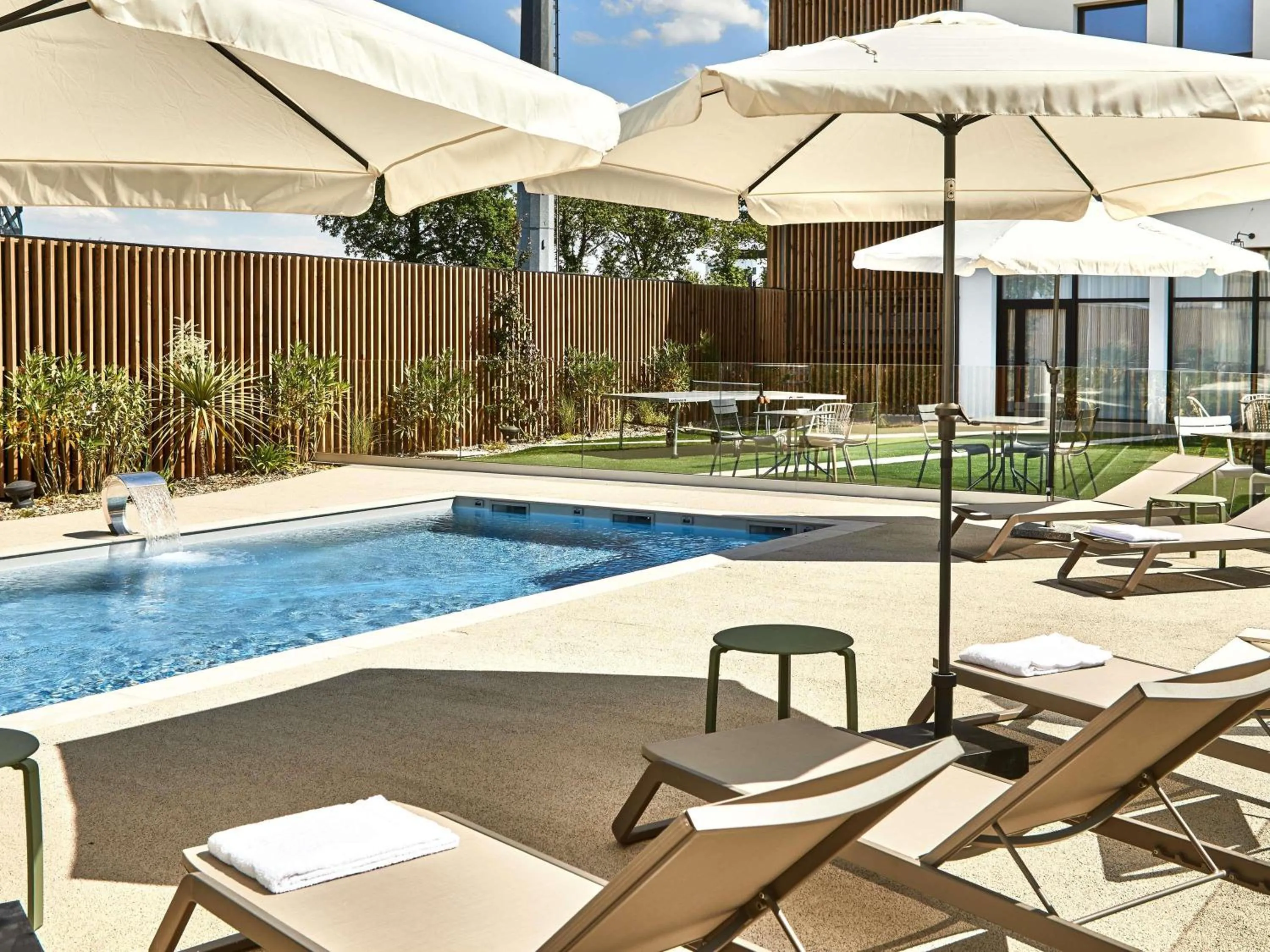 Pool view in ibis Styles La Roche-sur-Yon