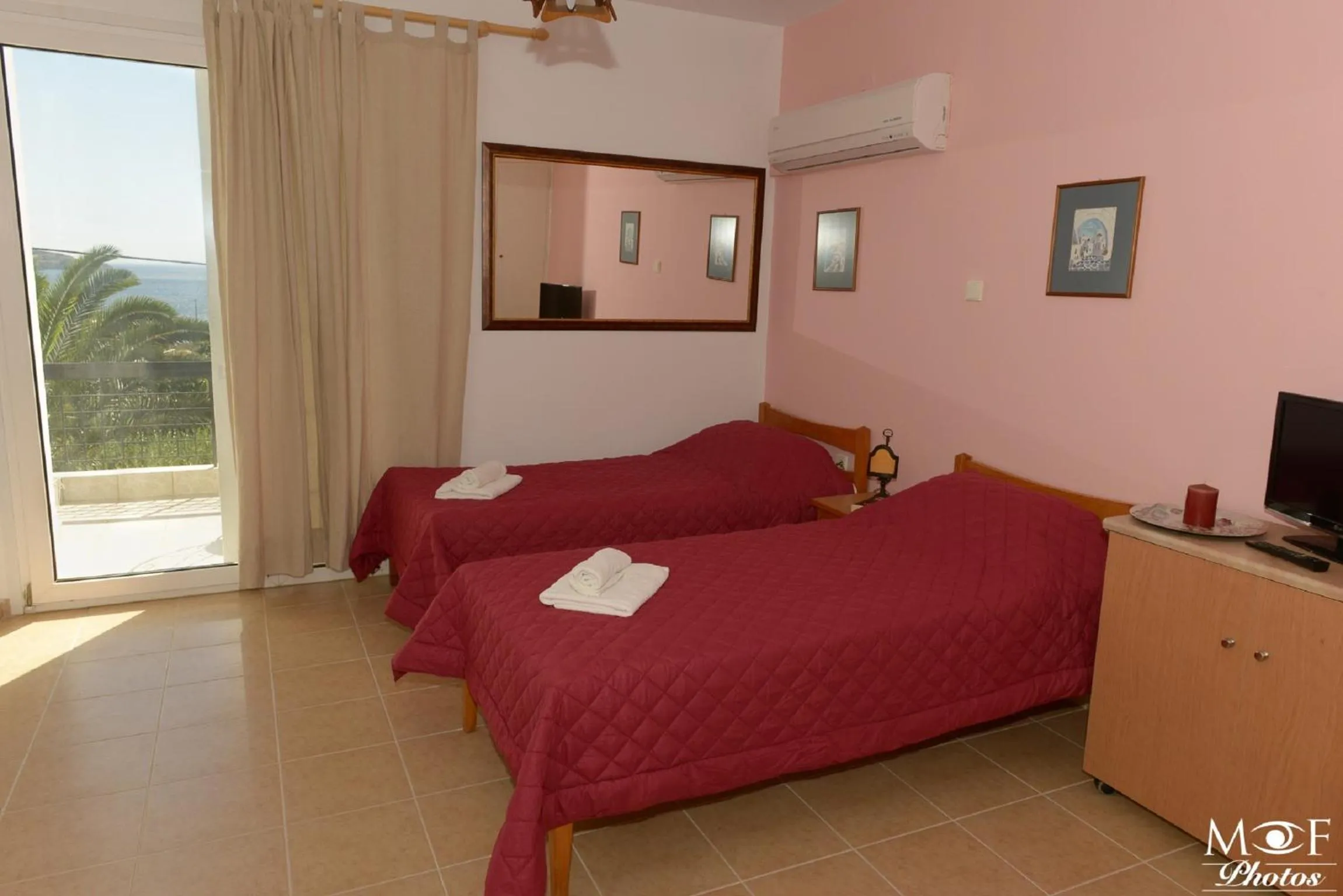 Decorative detail, Bed in Hotel Elena