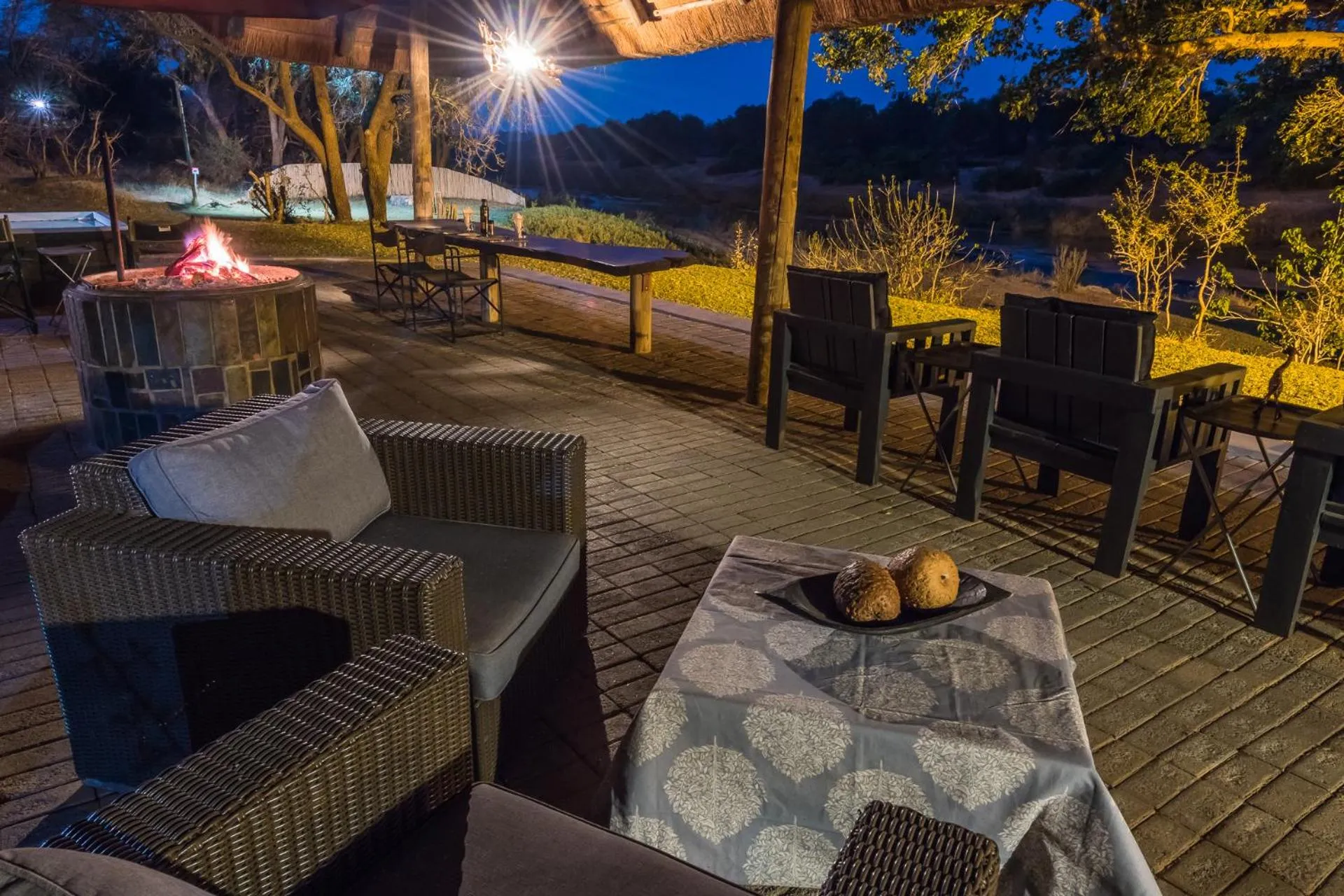 Patio in Maninghi Lodge