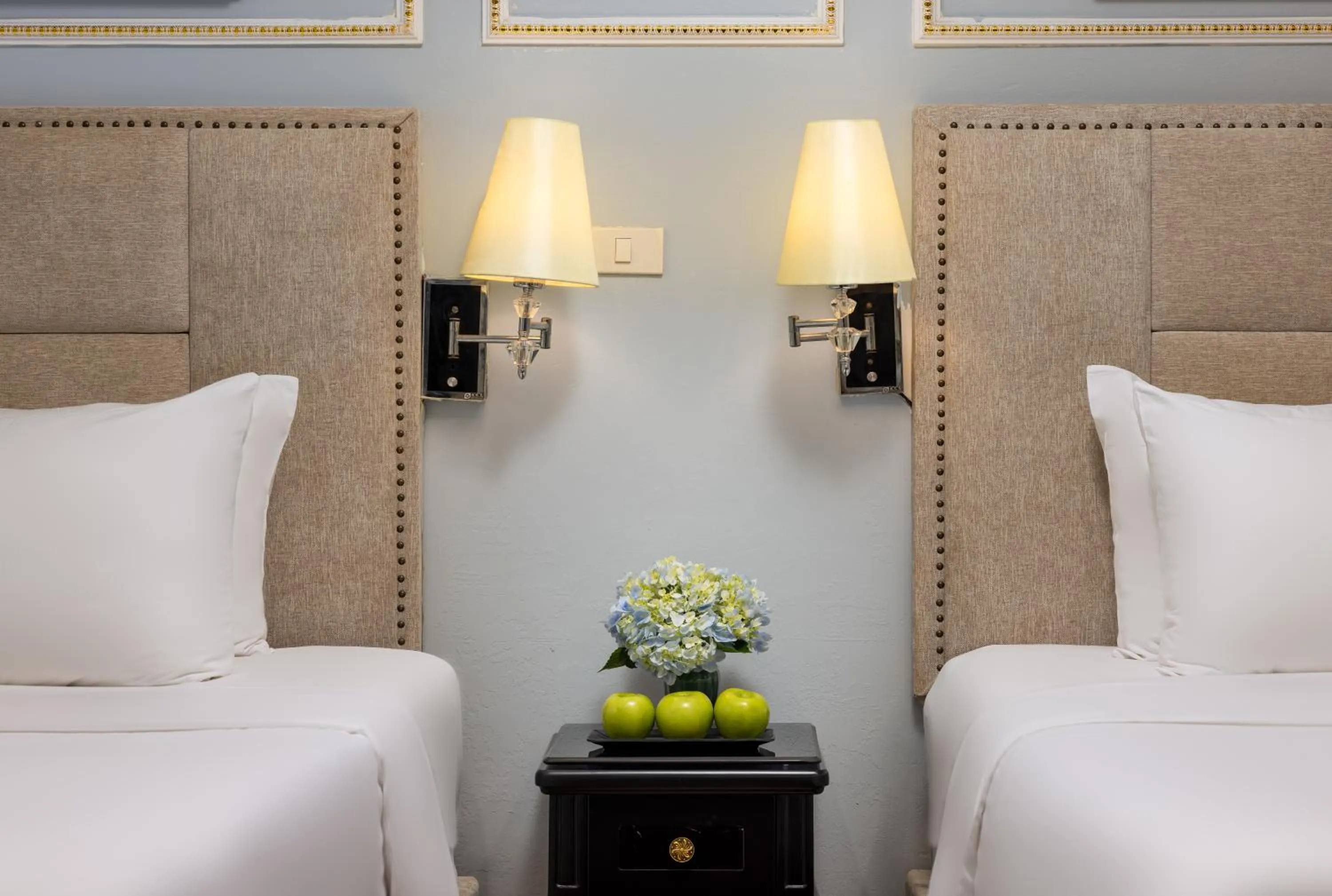 Decorative detail, Bed in Golden Amour Hotel