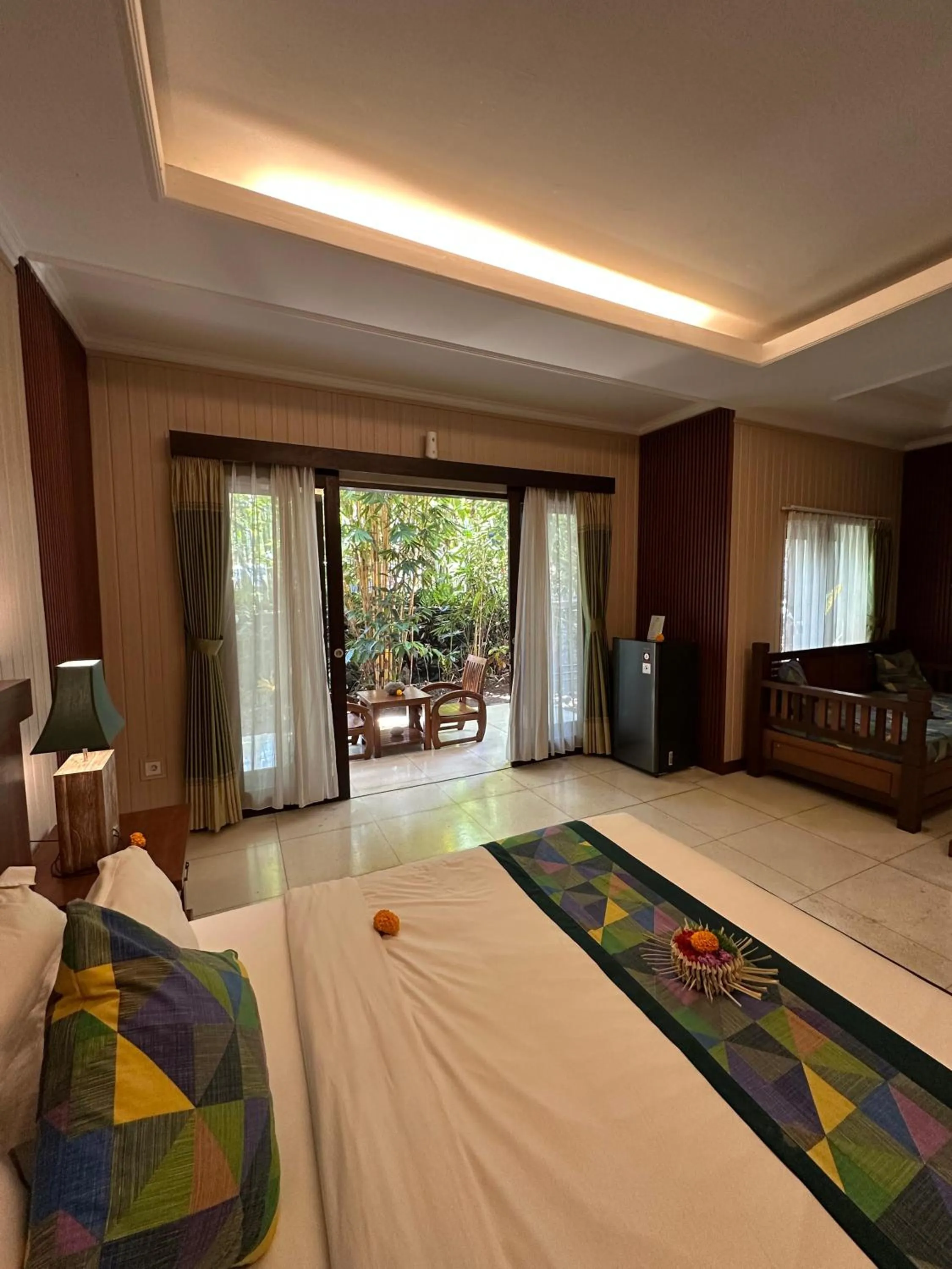 Bed in Gita Maha Ubud Hotel by Mahaputra